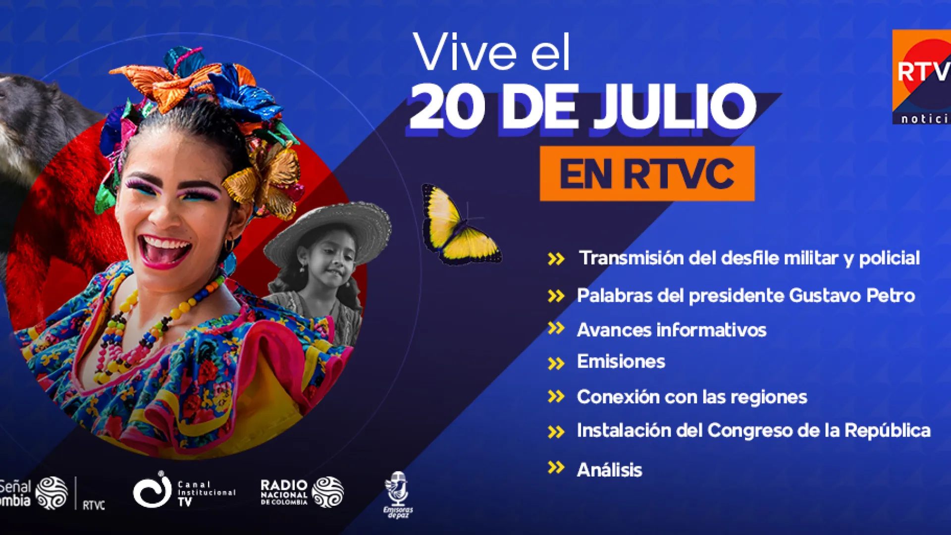 La oferta de RTVC Sistema de Medios Públicos para este 20 de julio