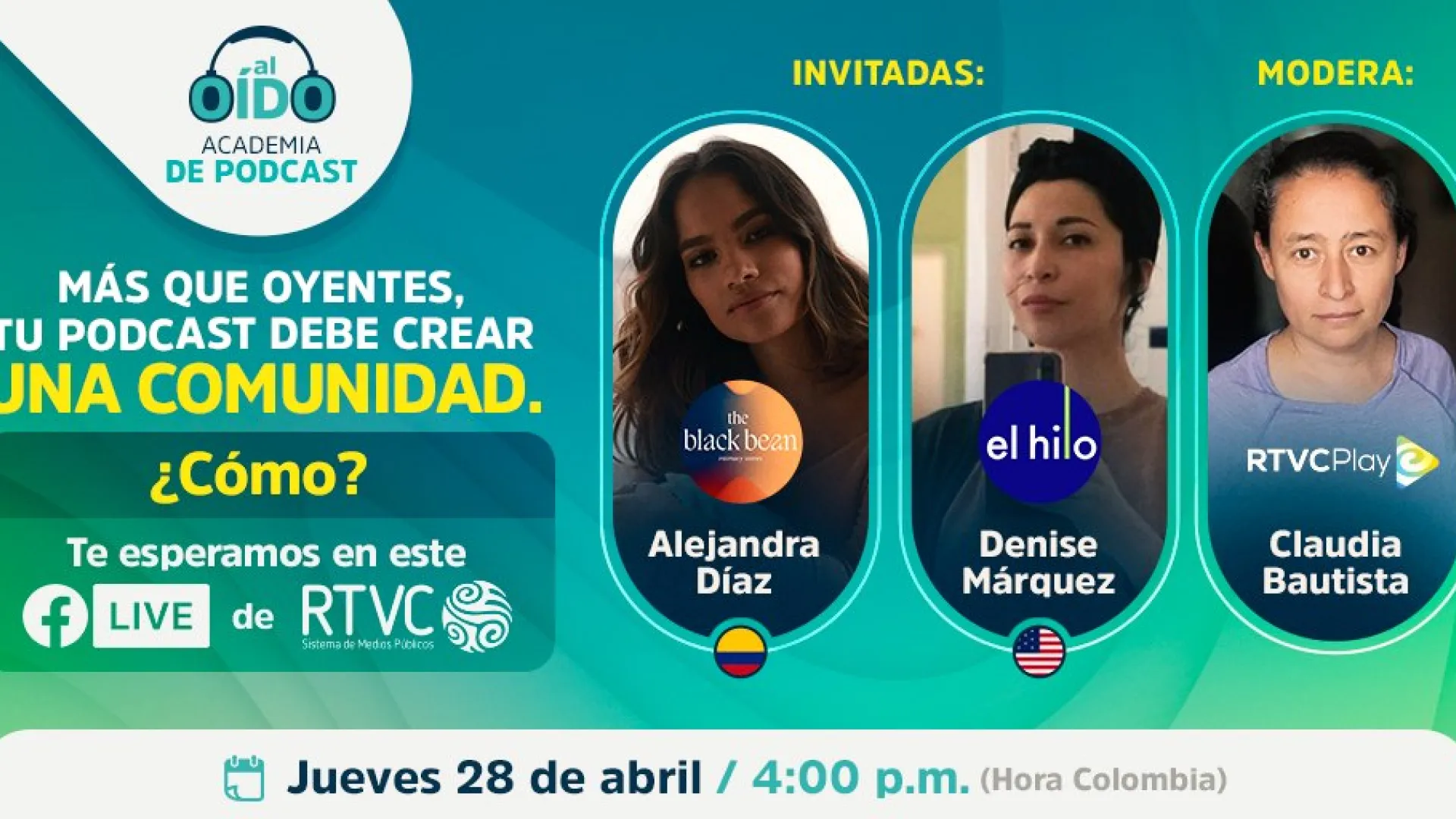 I Conversatorio de #PodcastAlOído: ¿Cómo construir una relación con la audiencia?