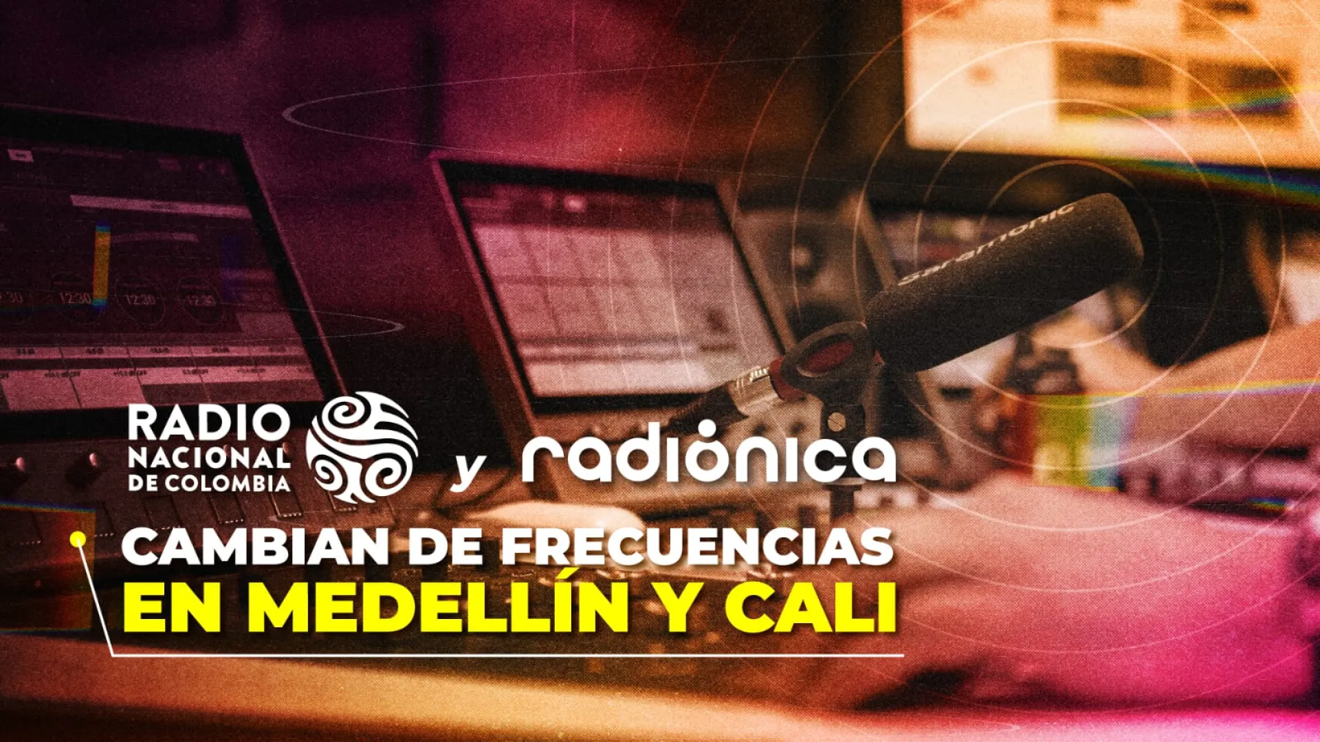 Nuevas frecuencias de Radio Nacional de Colombia y Radiónica en Medellín y Cali