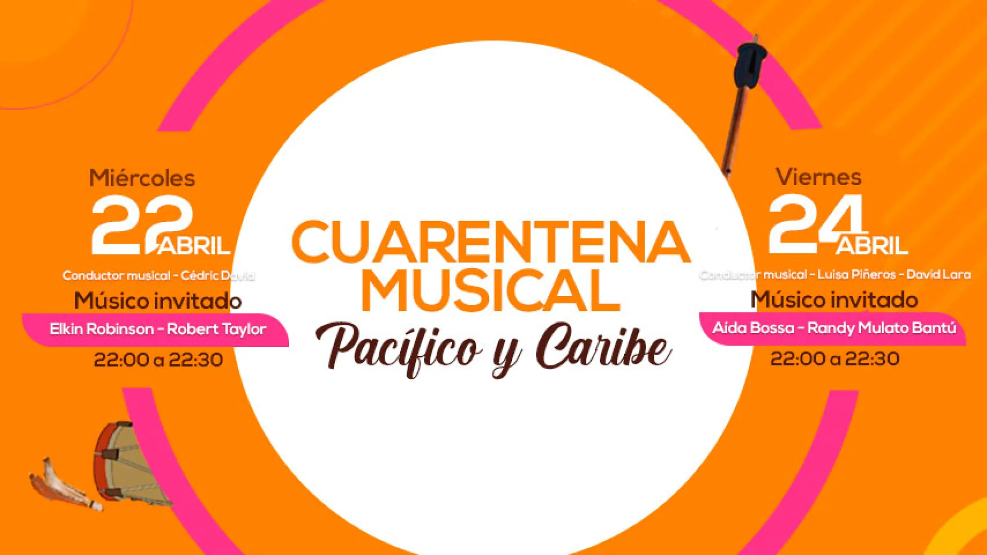 Cuarentena musical Pacífico y Caribe