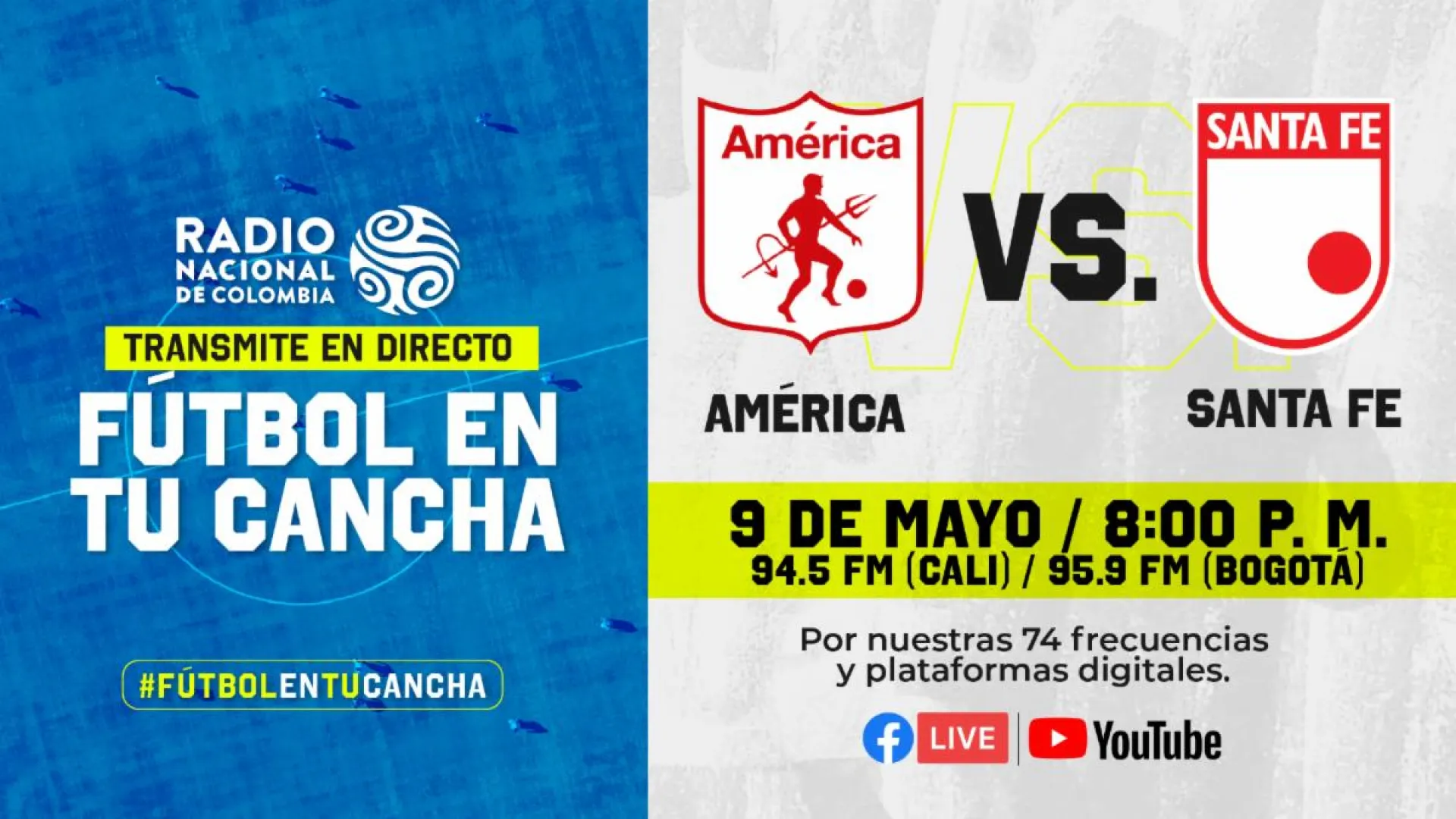 Con América vs. Santa Fe inician los cuartos de final por Radio Nacional de Colombia