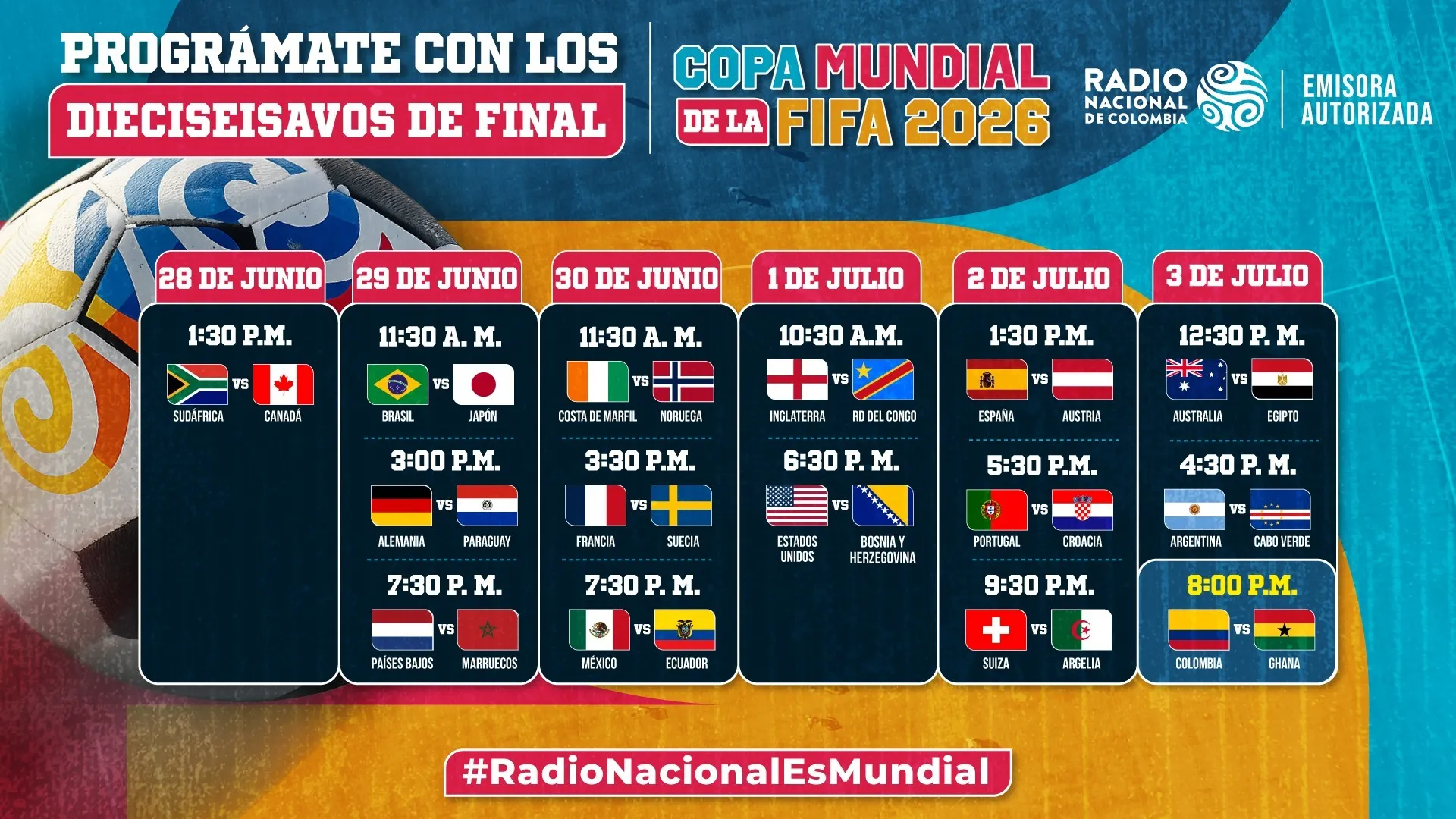 Disfrute gratis de la fase final de la Copa Mundial de la FIFA 2026