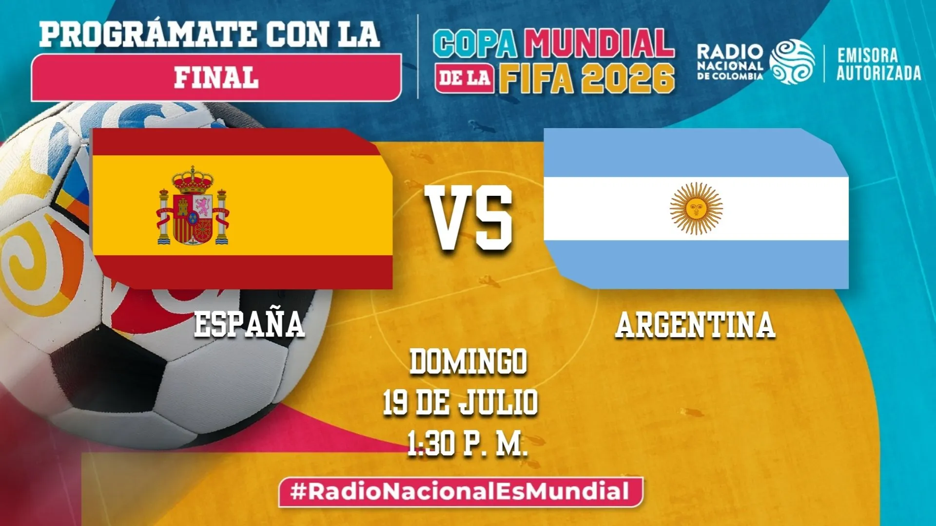 España y Argentina disputan la Gran Final del Mundial, vívala por Radio Nacional de Colombia