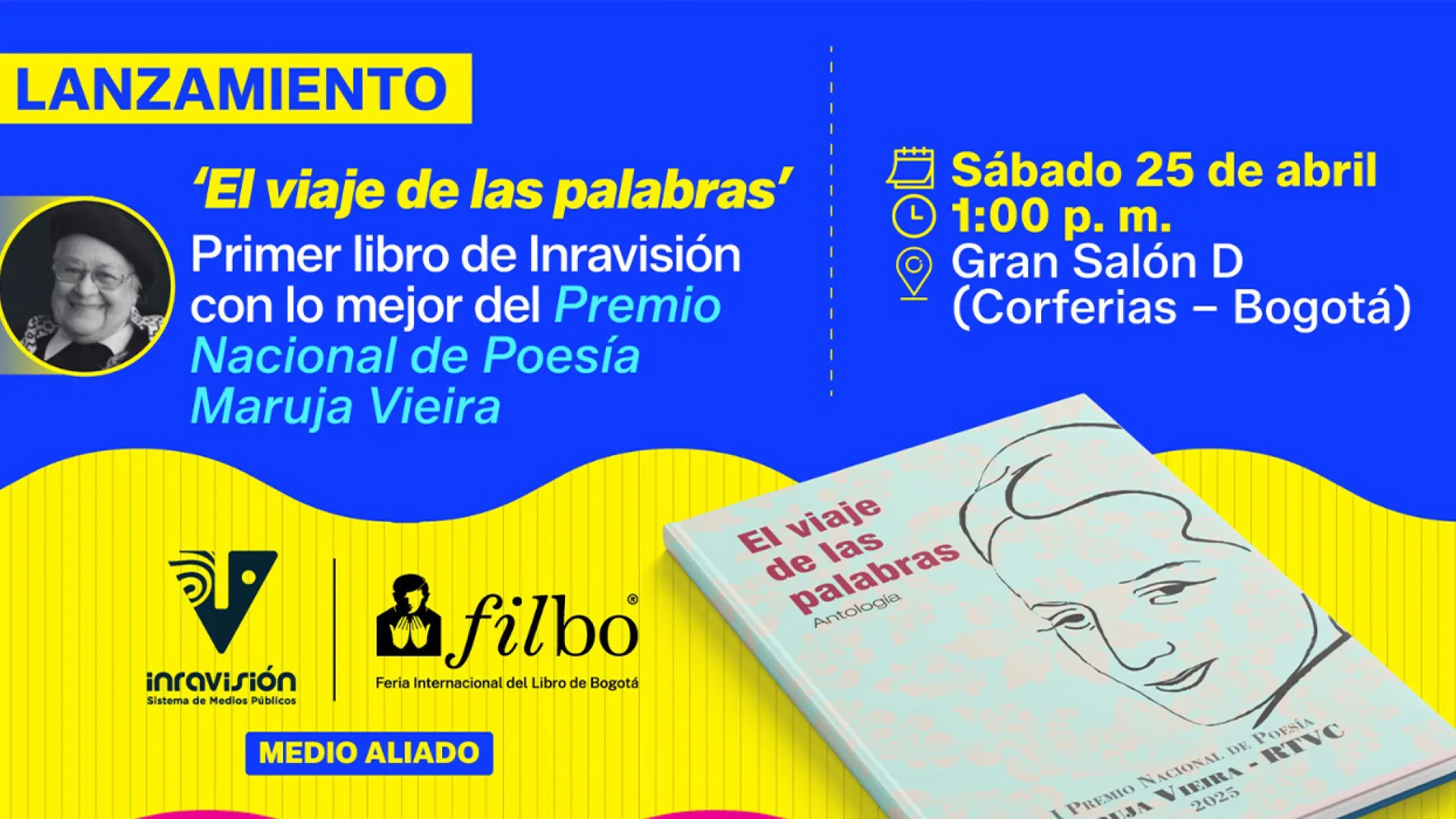  ‘El viaje de las palabras’, el primer libro de poesía de Inravisión que será lanzado en la FILBO