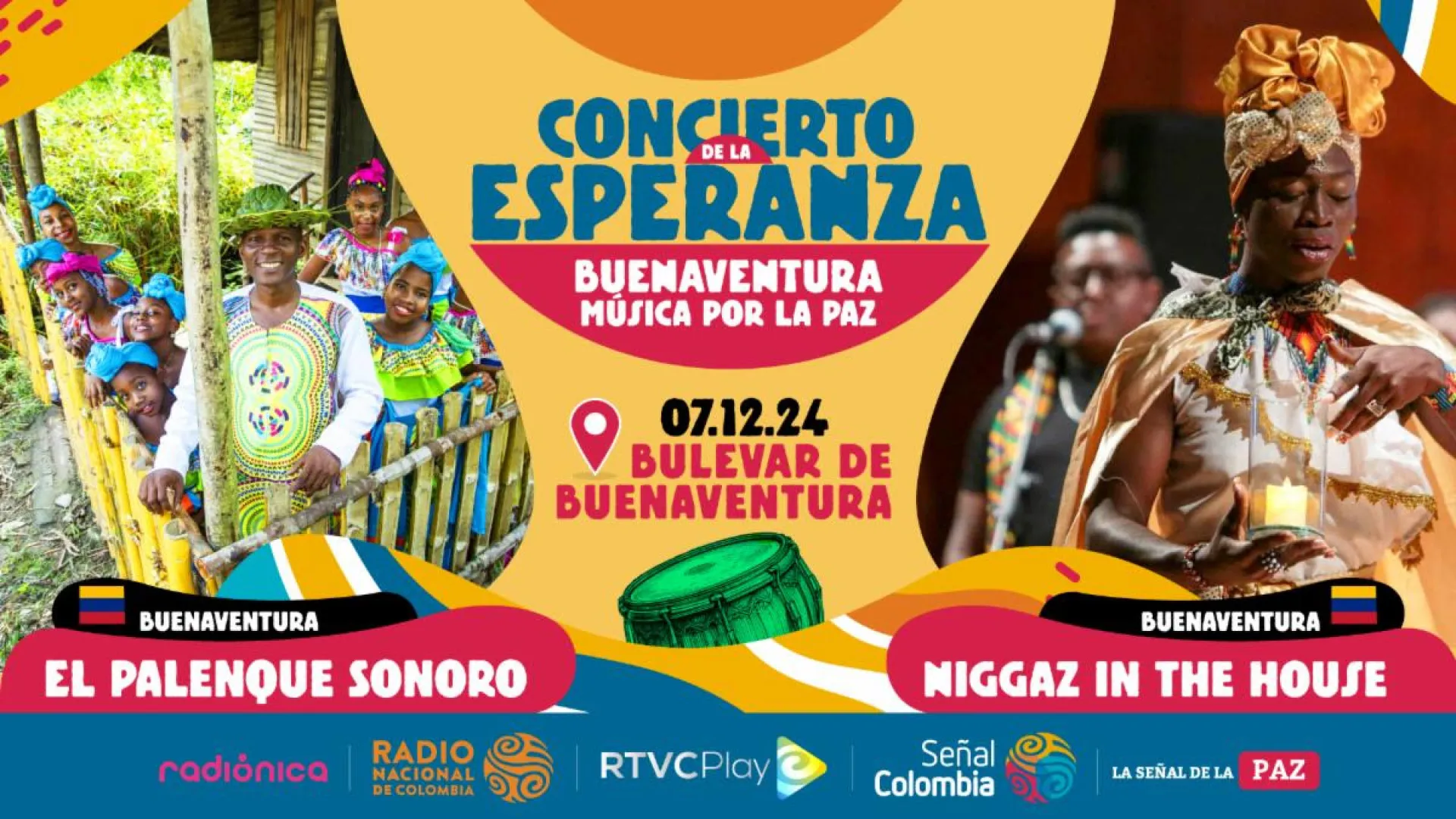 Primera vez de Julian Marley en tarima con talentos del Pacífico colombiano ¡Evento gratuito!