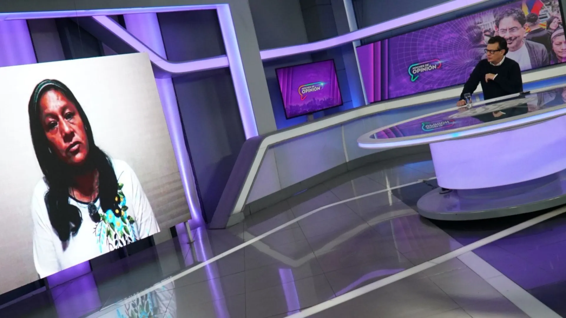 EXCLUSIVO EN NOCHES DE OPINIÓN: Hollman Morris habla con Aída Quilcué en su primera entrevista como candidata a la Vicepresidencia