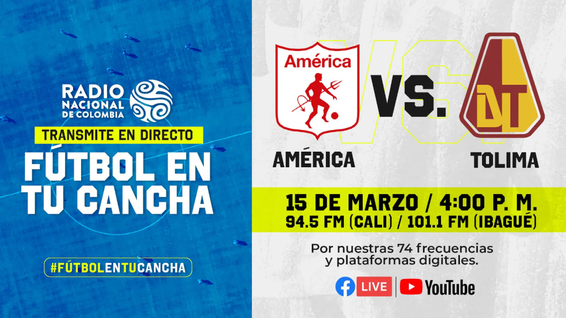 América vs Tolima: un partido que podría definir el semestre, por Radio Nacional de Colombia