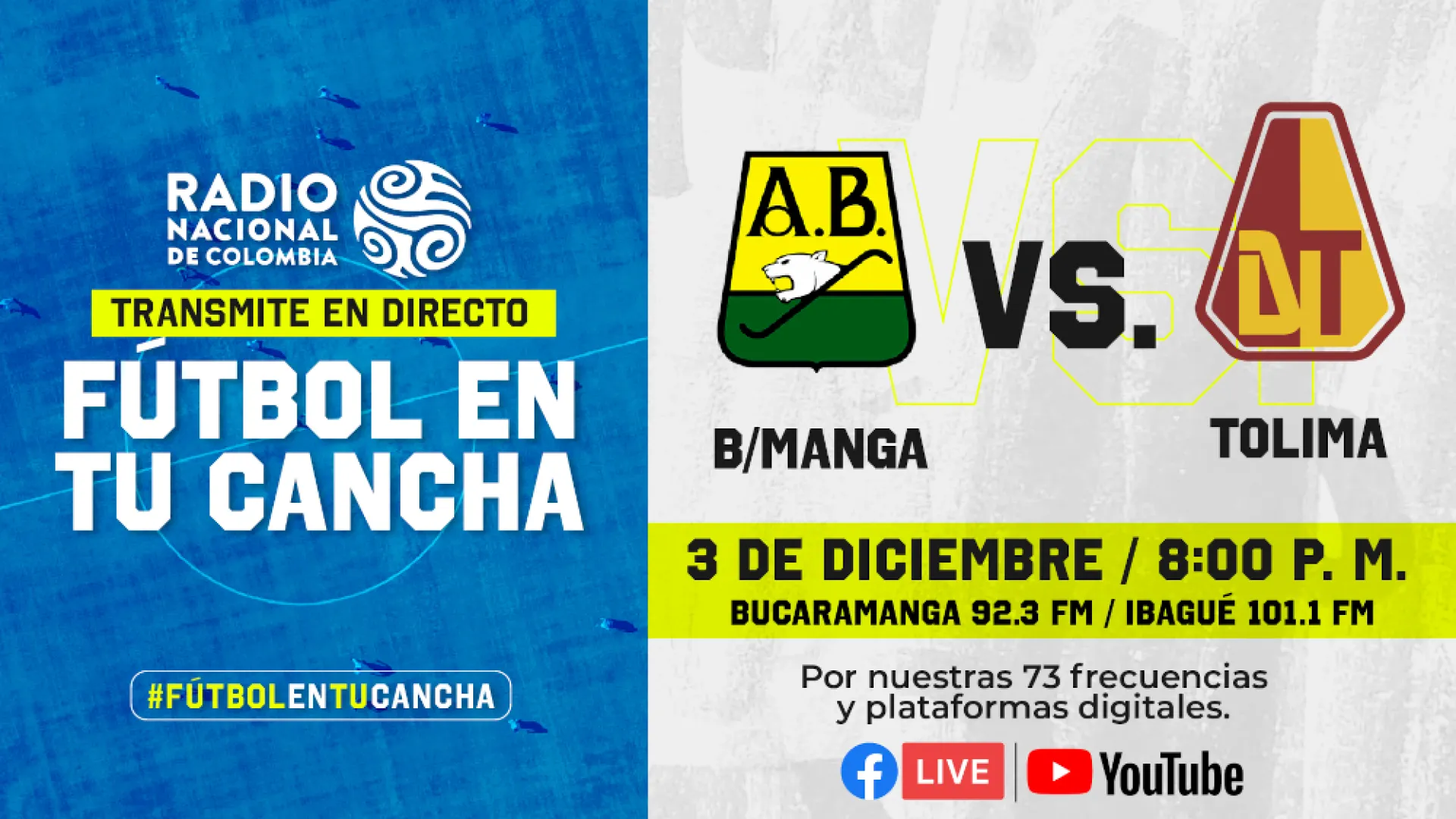 Bucaramanga y Tolima buscan su paso a la gran final del fútbol colombiano