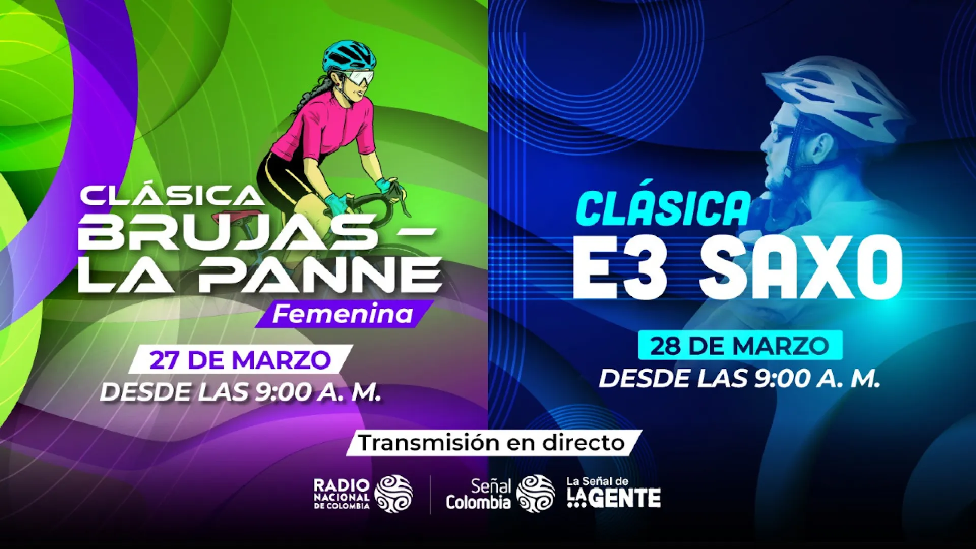 Vive la emoción del ciclismo femenino y masculino este jueves y viernes por Señal Colombia  