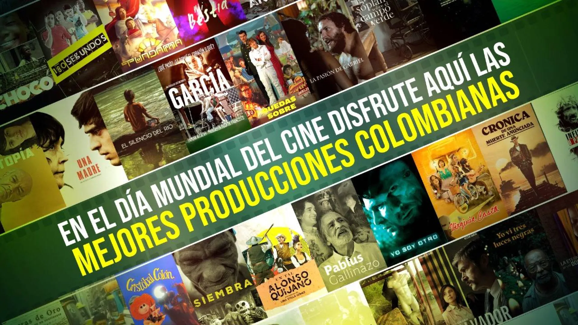 Señal Colombia y RTVCPlay celebran el día mundial del cine con las mejores películas colombianas