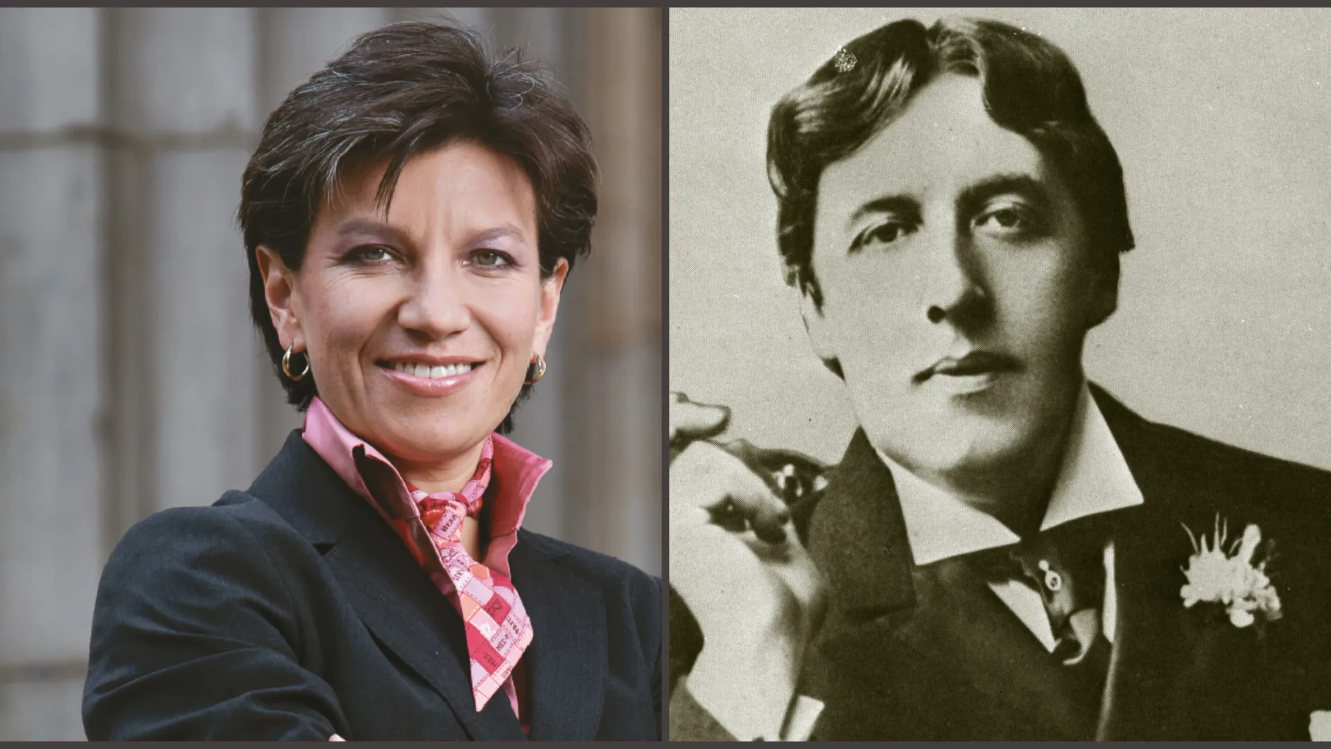 Claudia López y Oscar Wilde