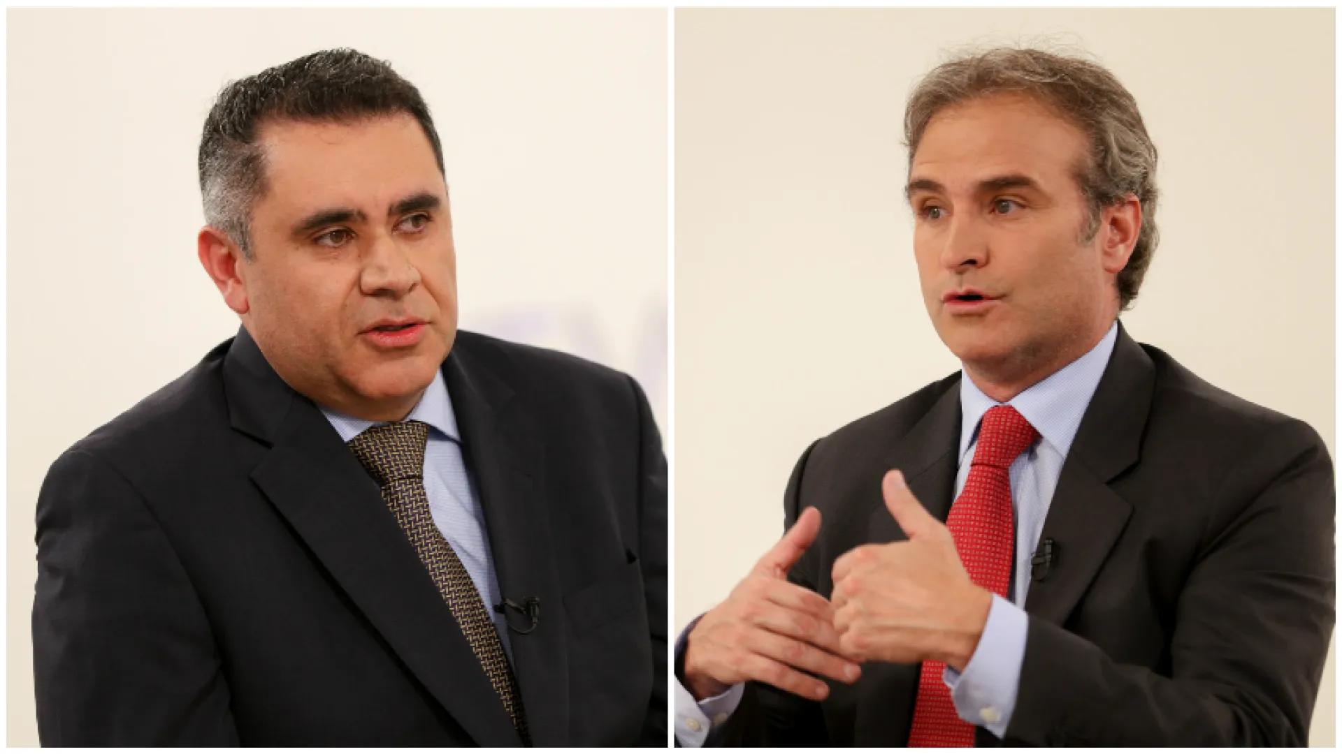 Pablo Felipe Robledo, superintendente de Industria y Comercio y Juan Carlos Villalba, presidente de Con-summa en Conversemos de Economía