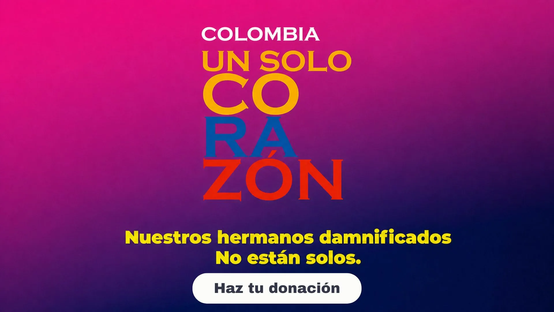 Inravisión informa los puntos de acopio para apoyar a las personas damnificadas por el terremoto
