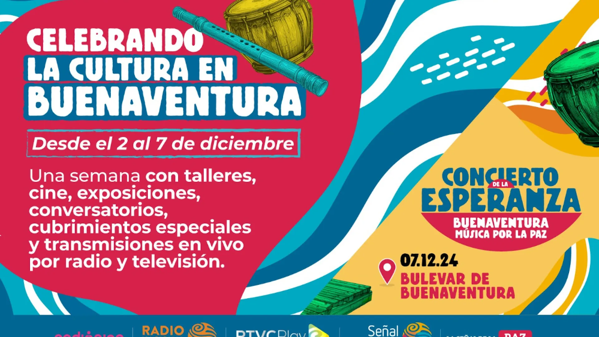 ¡Gratis! Prográmese con la semana cultural y musical de RTVC en Buenaventura