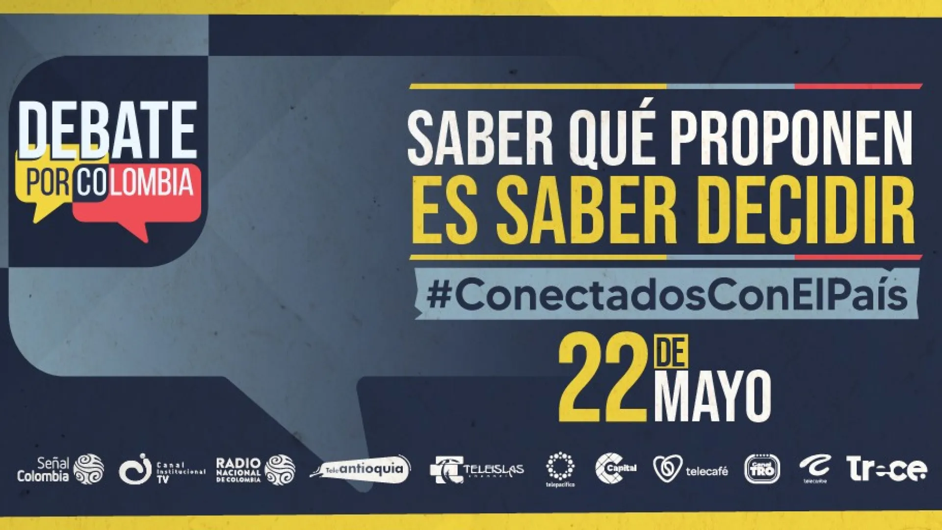 Así será el Debate por Colombia, conectados con el país