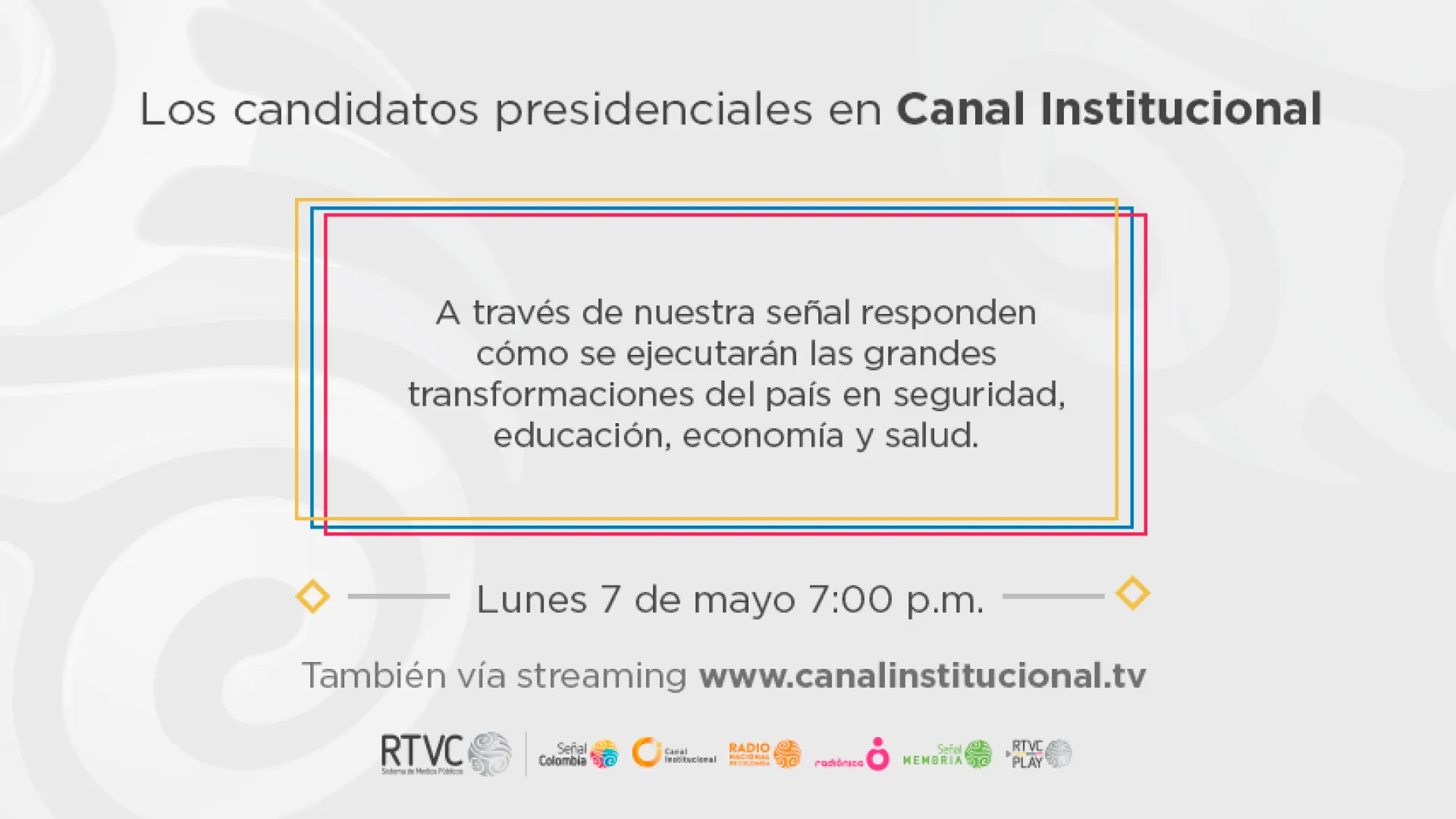 Los medios públicos listos para el debate con candidatos a la Presidencia