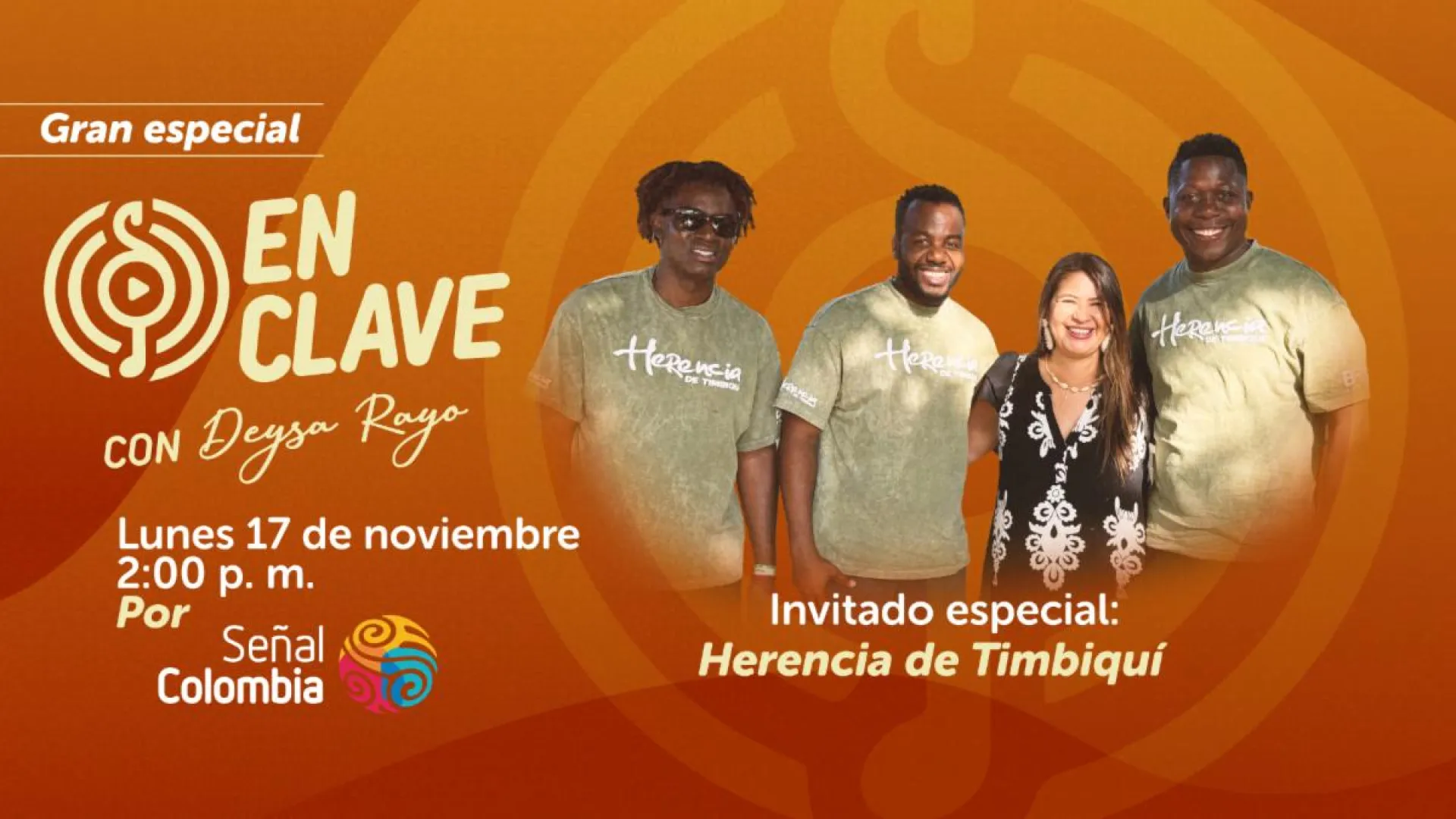 La marimba de Herencia de Timbiquí llega a "En Clave", con Deysa Rayo