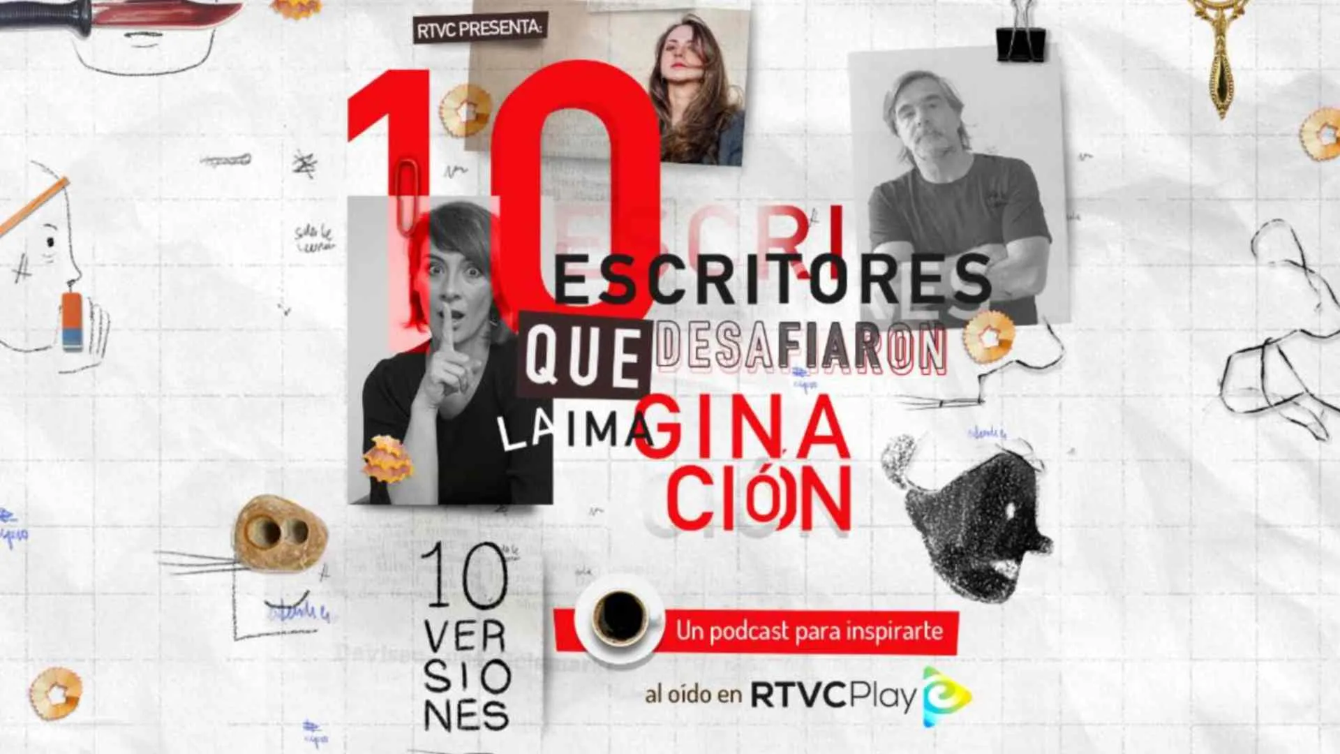 Diez versiones de RTVC, podcast con escritores