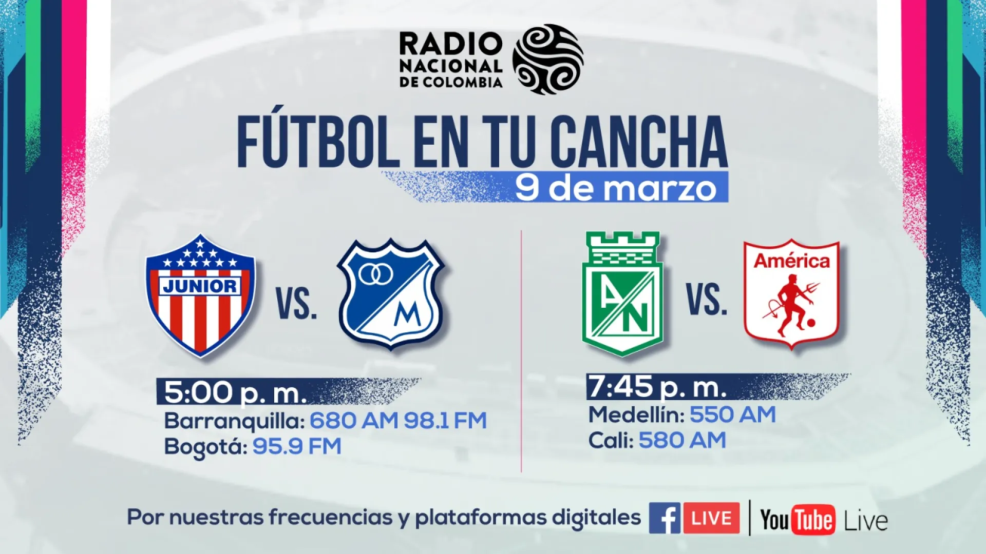 America vs nacional en vivo