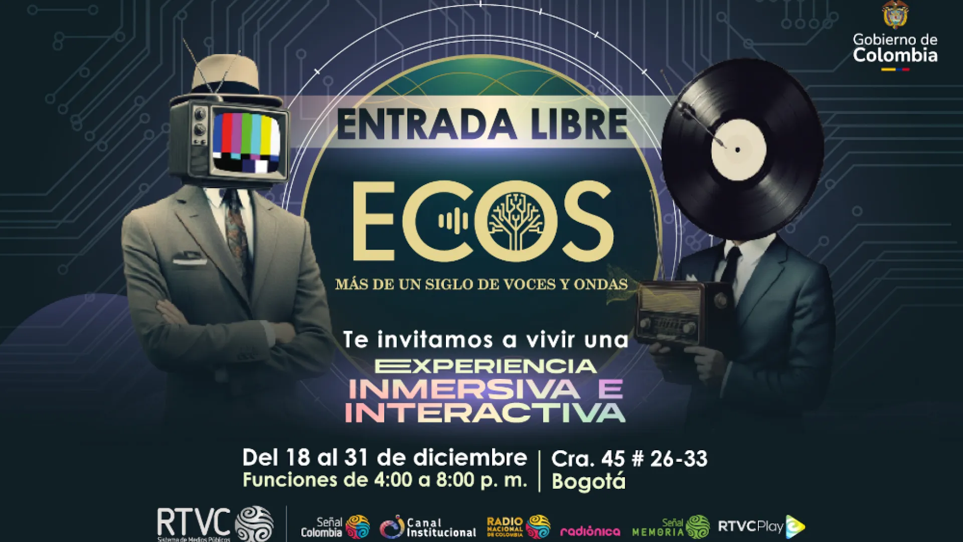 ECOS, la experiencia inmersiva interactiva gratis en Bogotá
