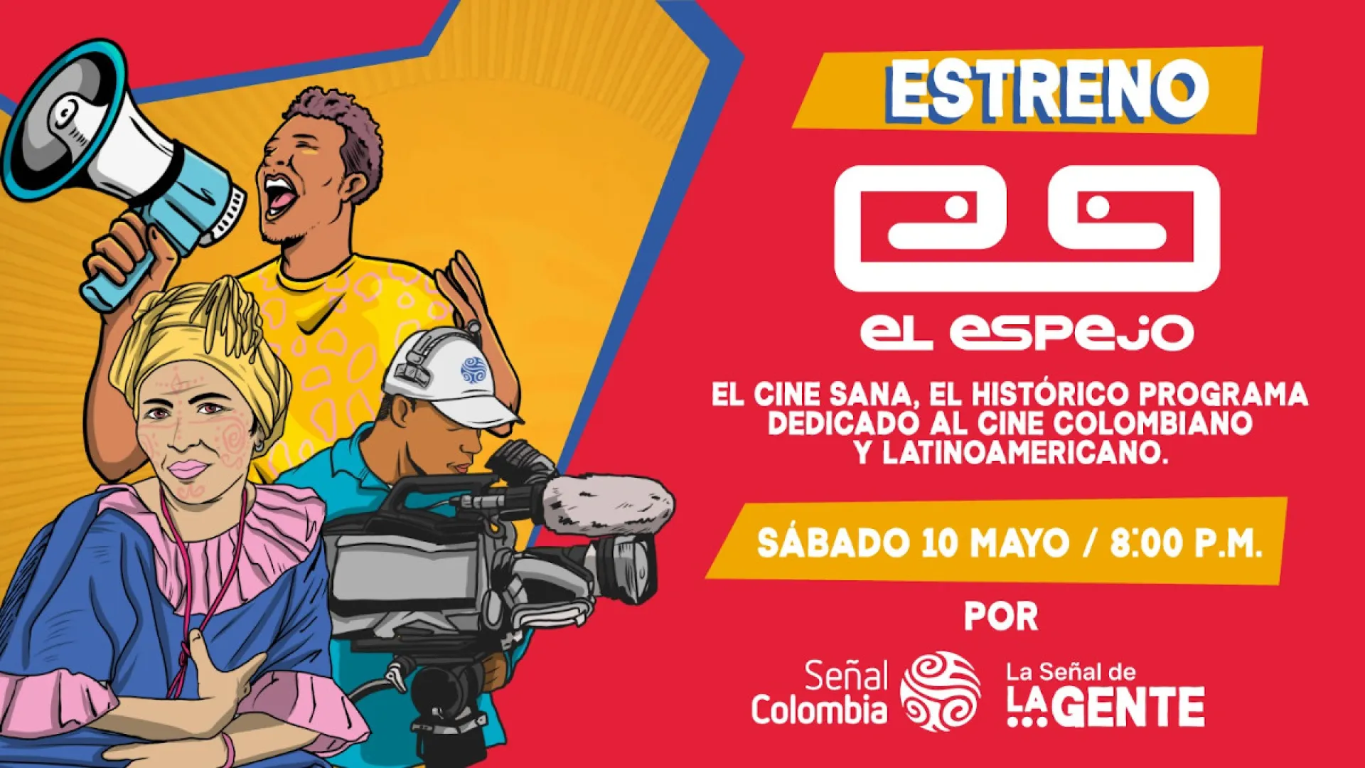 Este sábado llega a Señal Colombia El Espejo, el programa de cine que sana