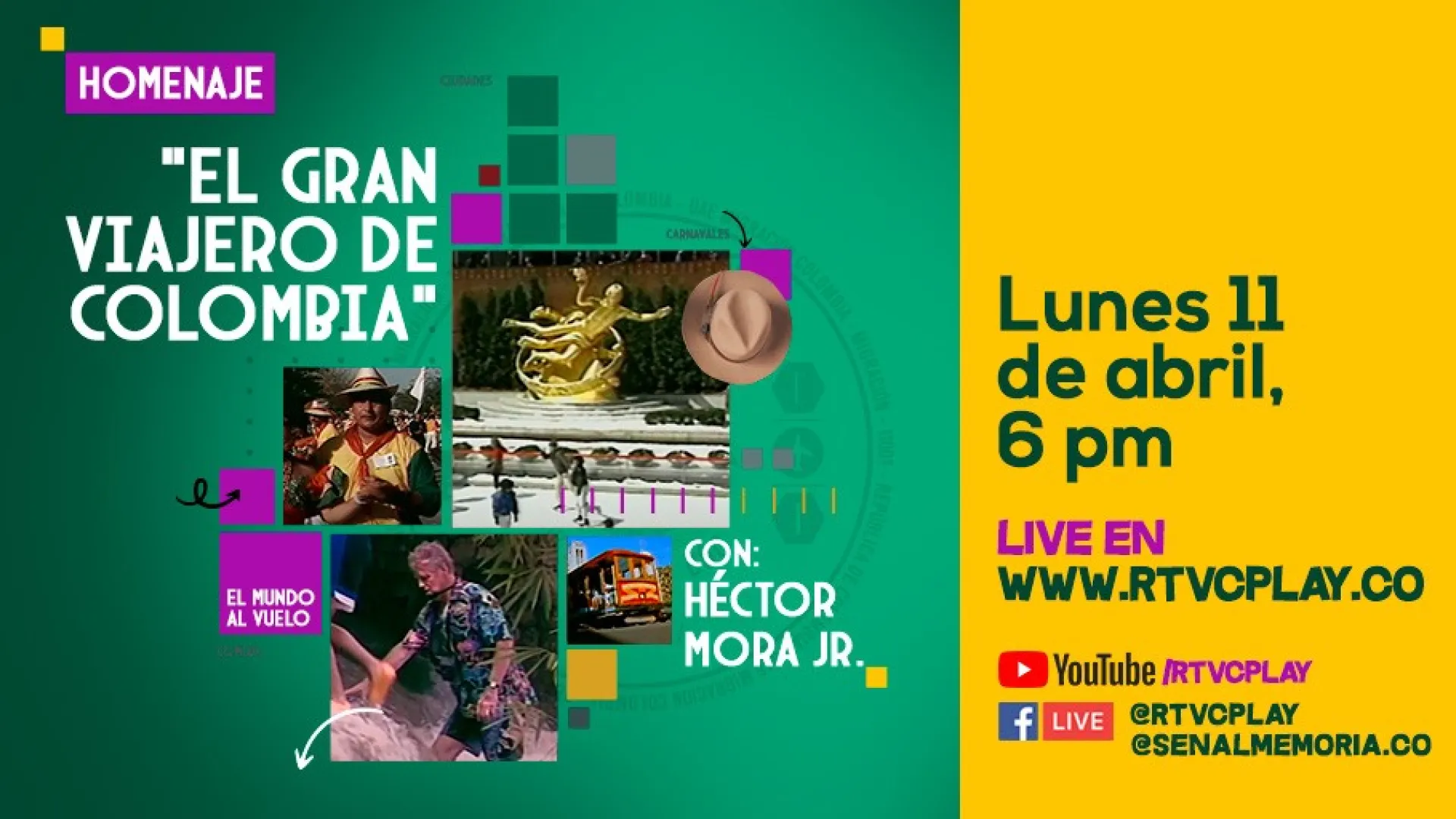 Conéctate con ‘El gran viajero de Colombia’, homenaje a Héctor Mora