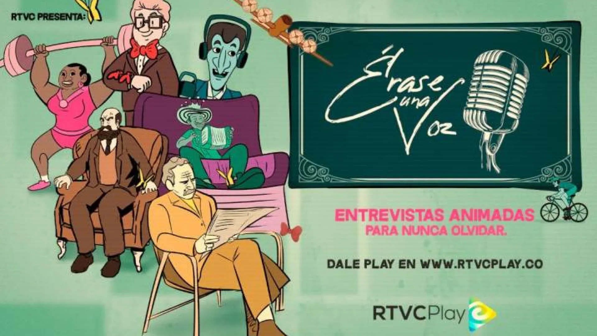 De Jaime Garzón a Gabriel García Márquez, mira todos los episodios de "Érase una voz" de RTVCPlay