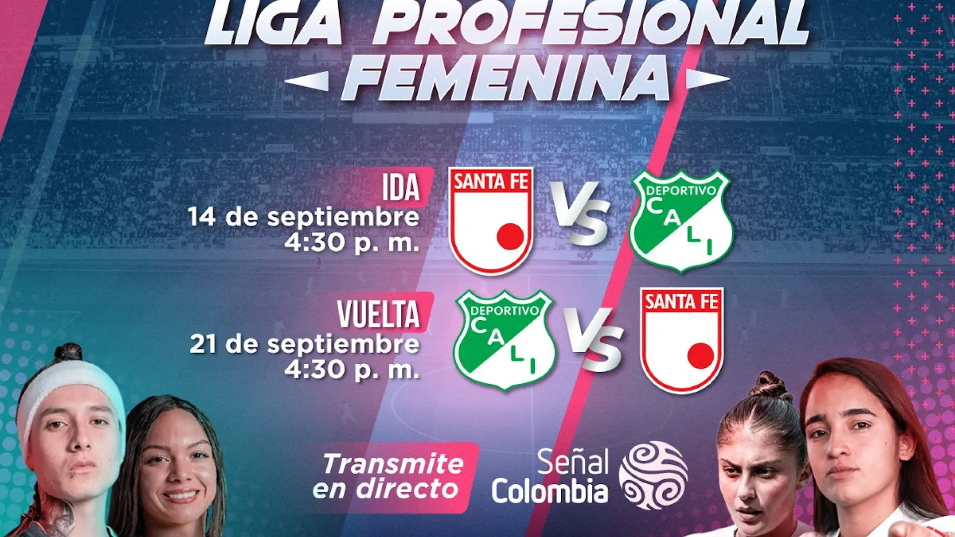 La gran final de la Liga Femenina de fútbol, en directo por Señal Colombia