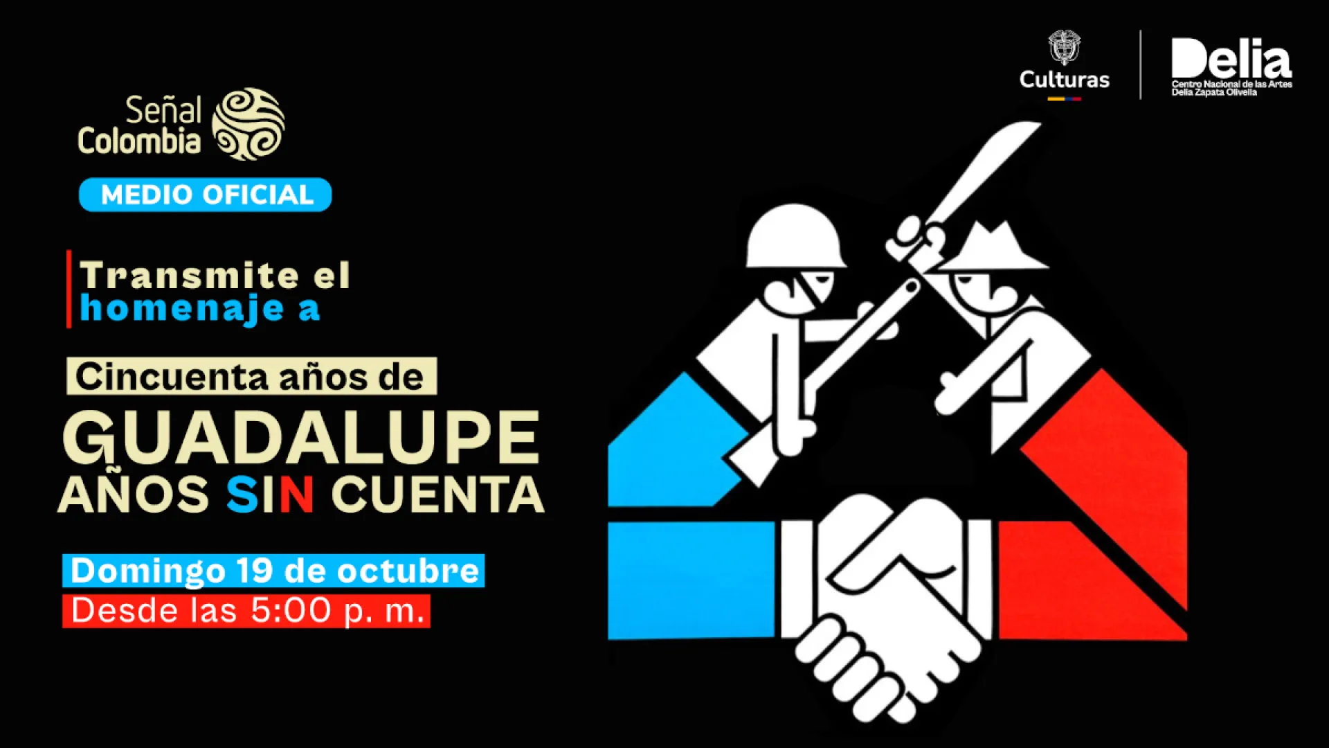 Después de 50 años, Señal Colombia transmite el encuentro de los actores de la histórica obra de teatro Guadalupe años sin cuenta