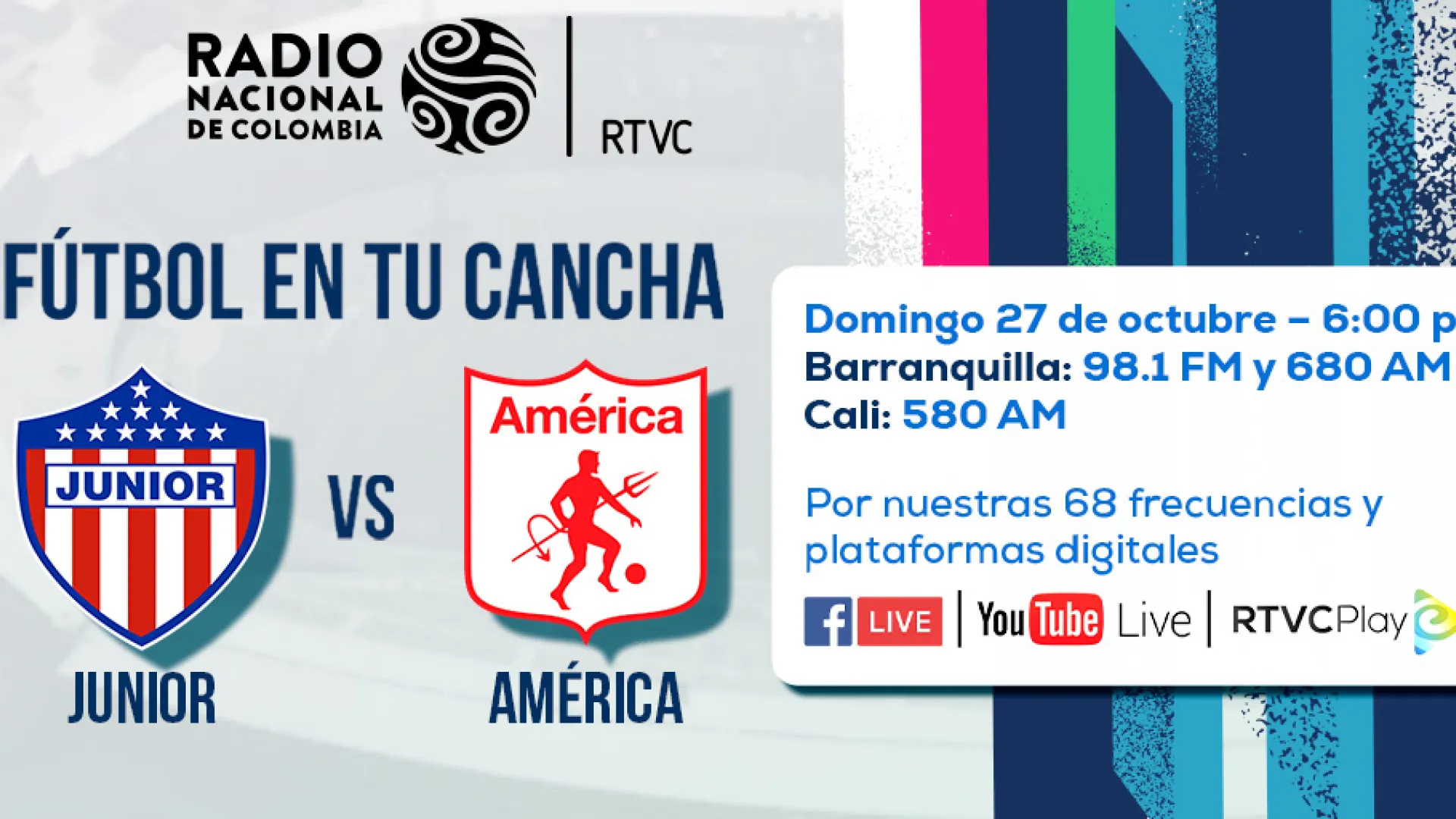 Junior busca redimirse en casa frente al líder América de Cali