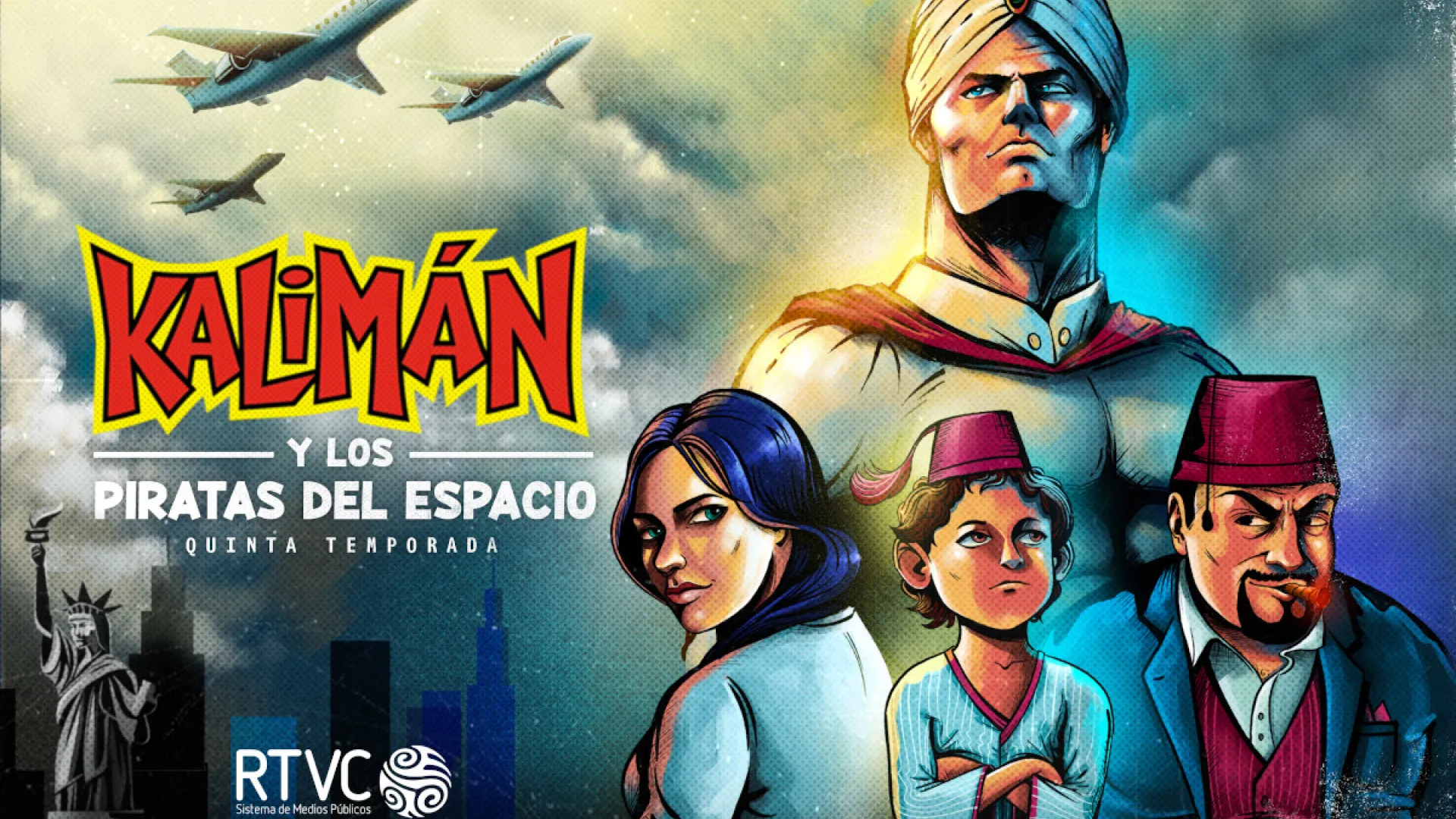 Kalimán y Los piratas del espacio: el hombre increíble llega a su quinta temporada en Radio Nacional de Colombia