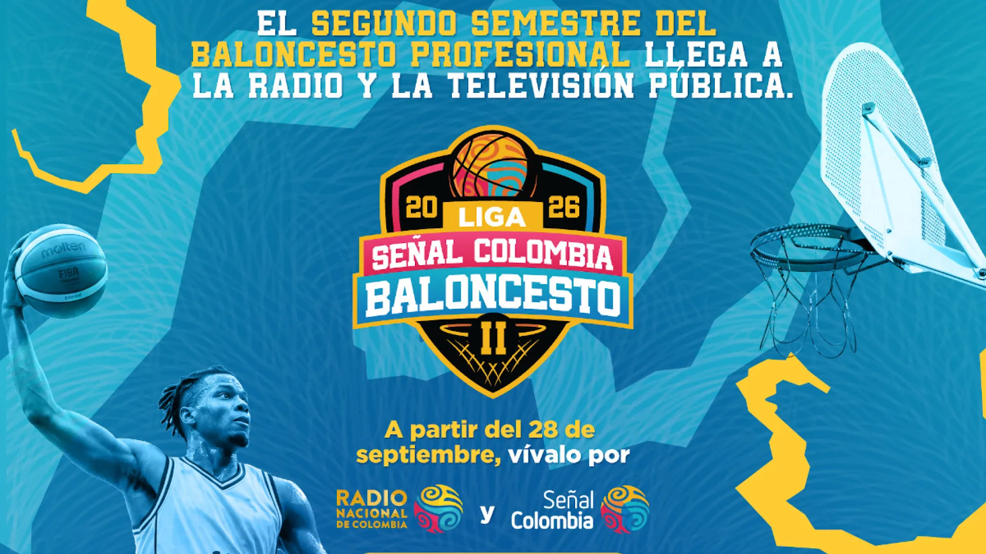Inician las transmisiones del segundo semestre de la Liga Señal Colombia de baloncesto