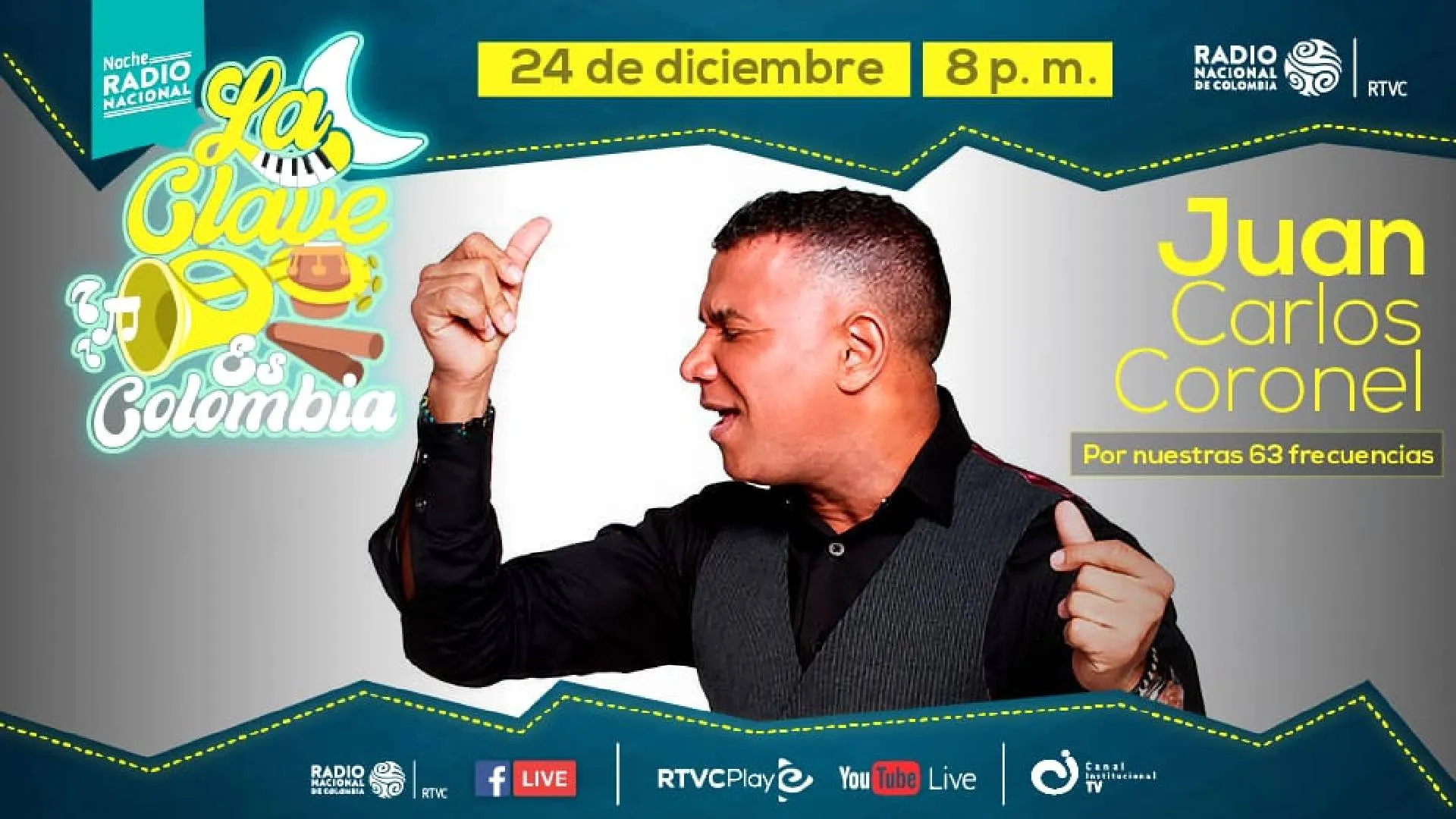 El 24 de diciembre la clave es Colombia en la Noche Radio Nacional