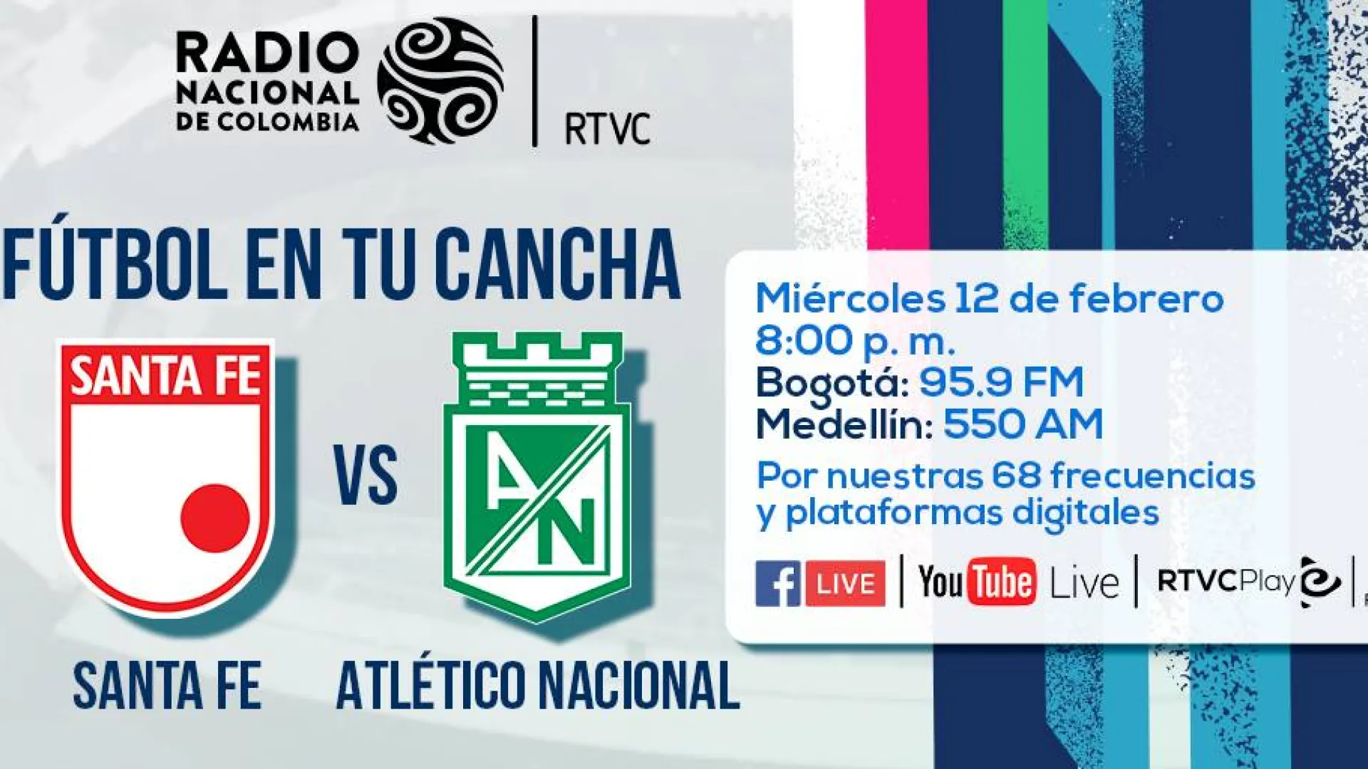 Duelo de gigantes en el Campín, Santa Fe recibe a Atlético  Nacional
