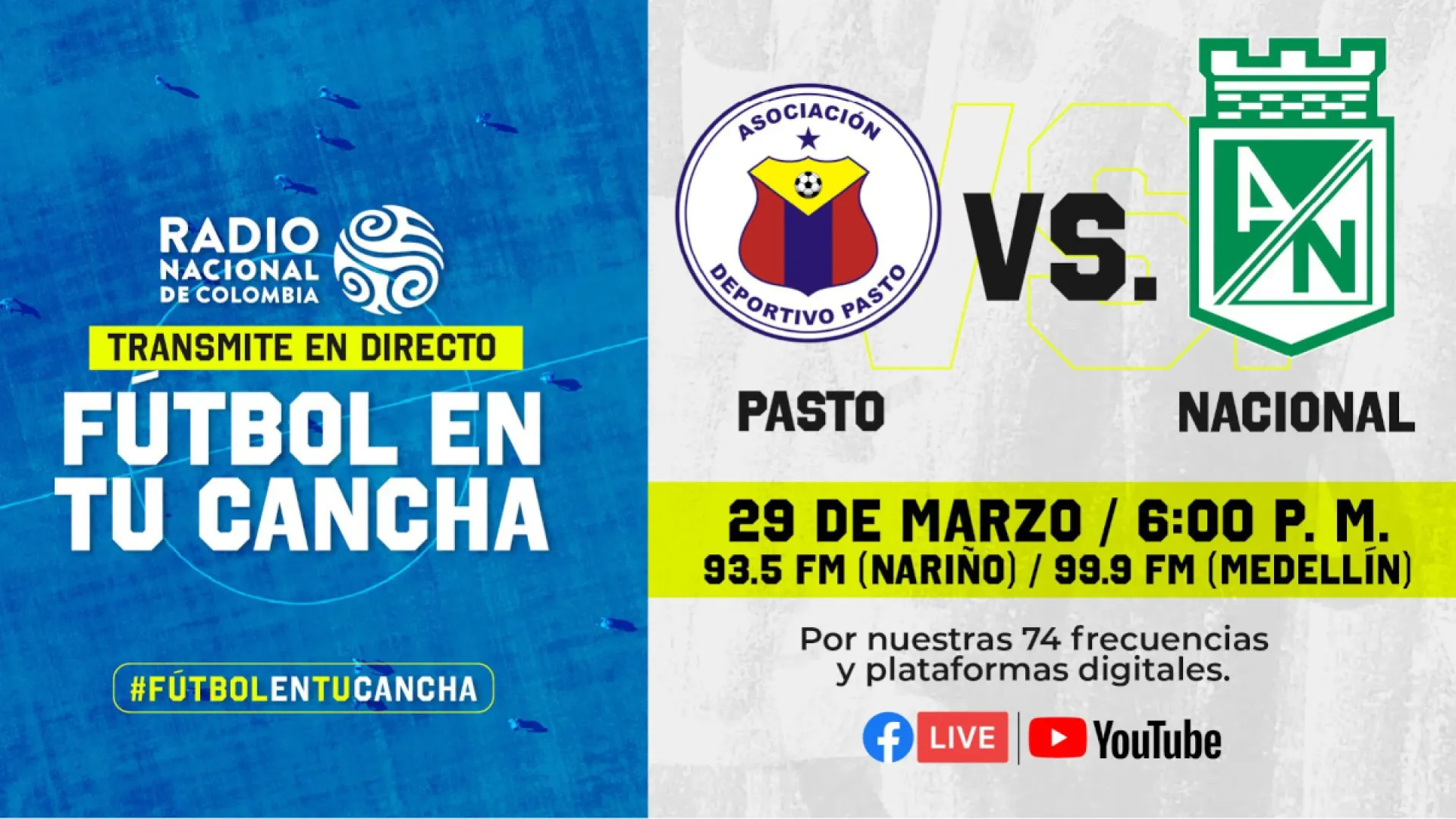 Duelo de realidades: Nacional vs Cúcuta por Radio Nacional de Colombia
