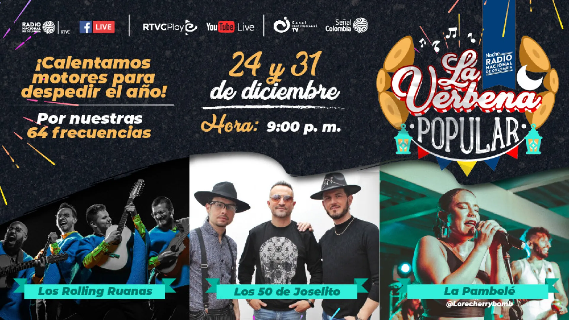 "La Noche Radio Nacional" vuelve a RTVC bajo el concepto de verbena popular