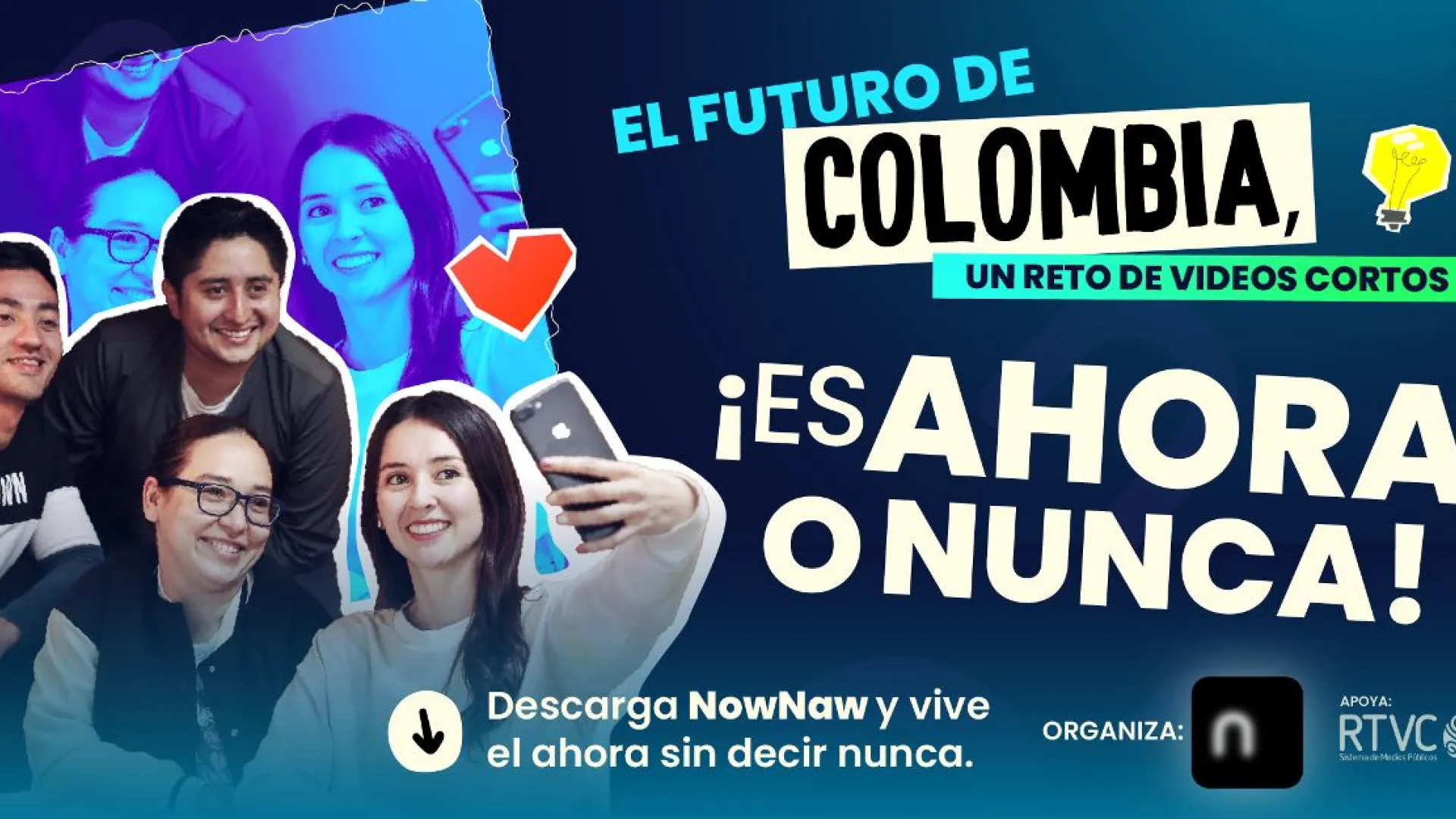 RTVC y NowNaw presentan: ‘El futuro de Colombia’, un reto de videos cortos