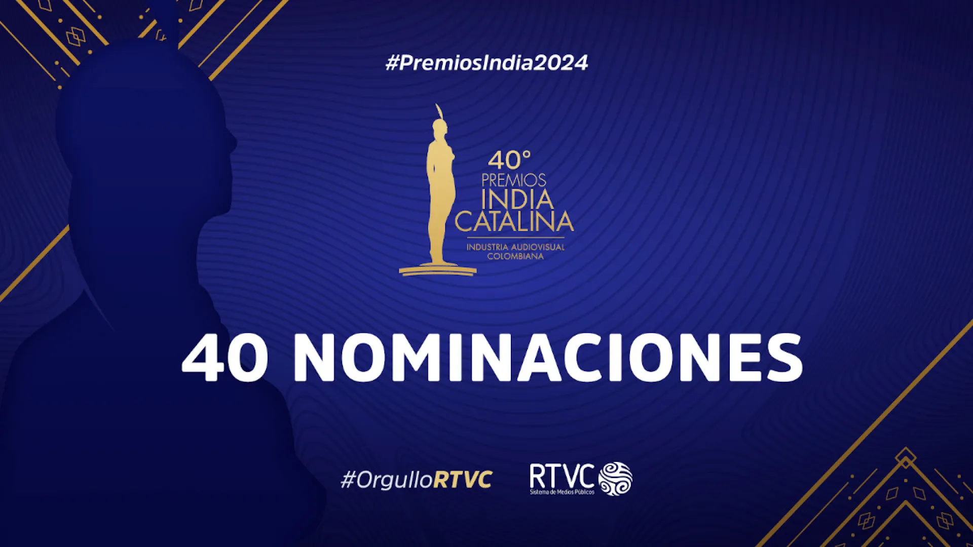 RTVC recibió 40 nominaciones a los Premios India Catalina 2024