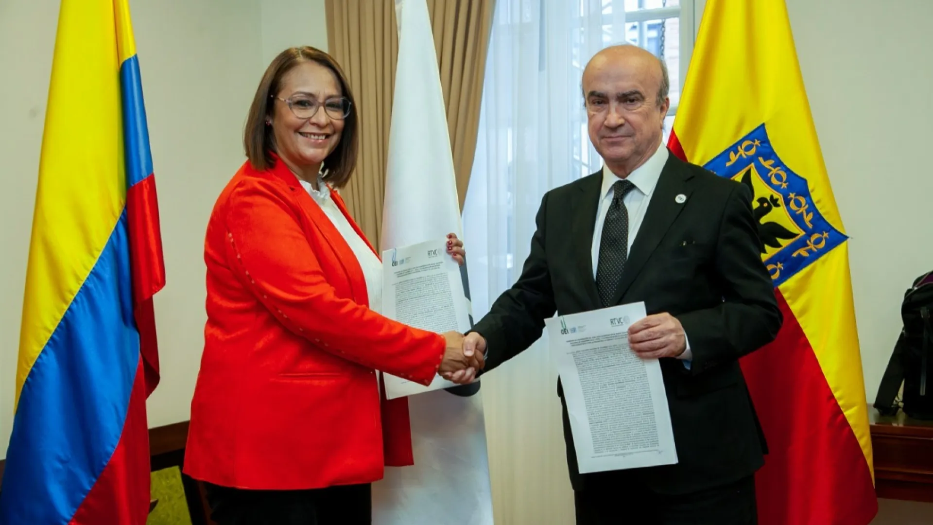 RTVC firma convenio de cooperación con la Organización de Estados Iberoamericanos (OEI)