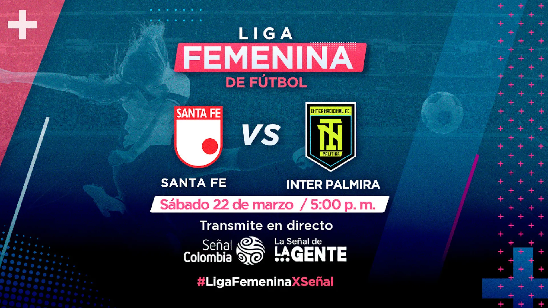 ¡Santa Fe vs. Palmira! La Liga Femenina de Fútbol se ve por Señal Colombia