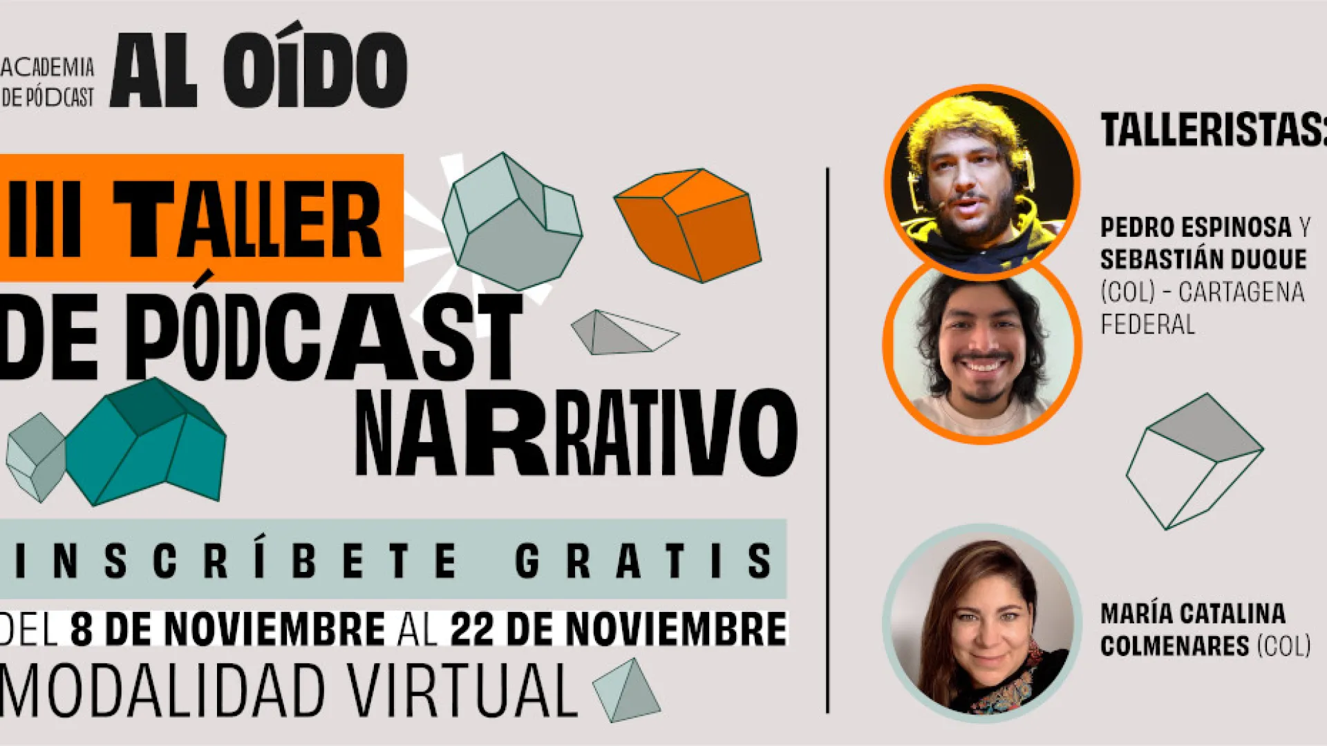 Taller al Oído 2023: agenda, talleristas y cómo participar