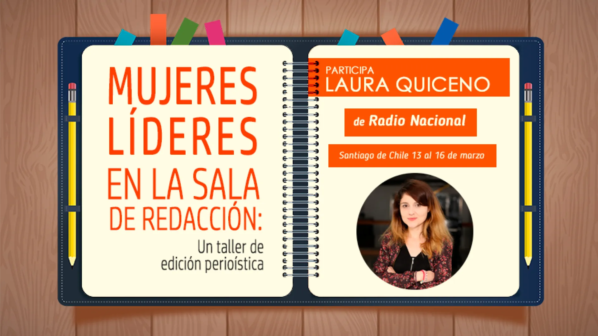 Laura Quiceno partipa en taller de Redacción