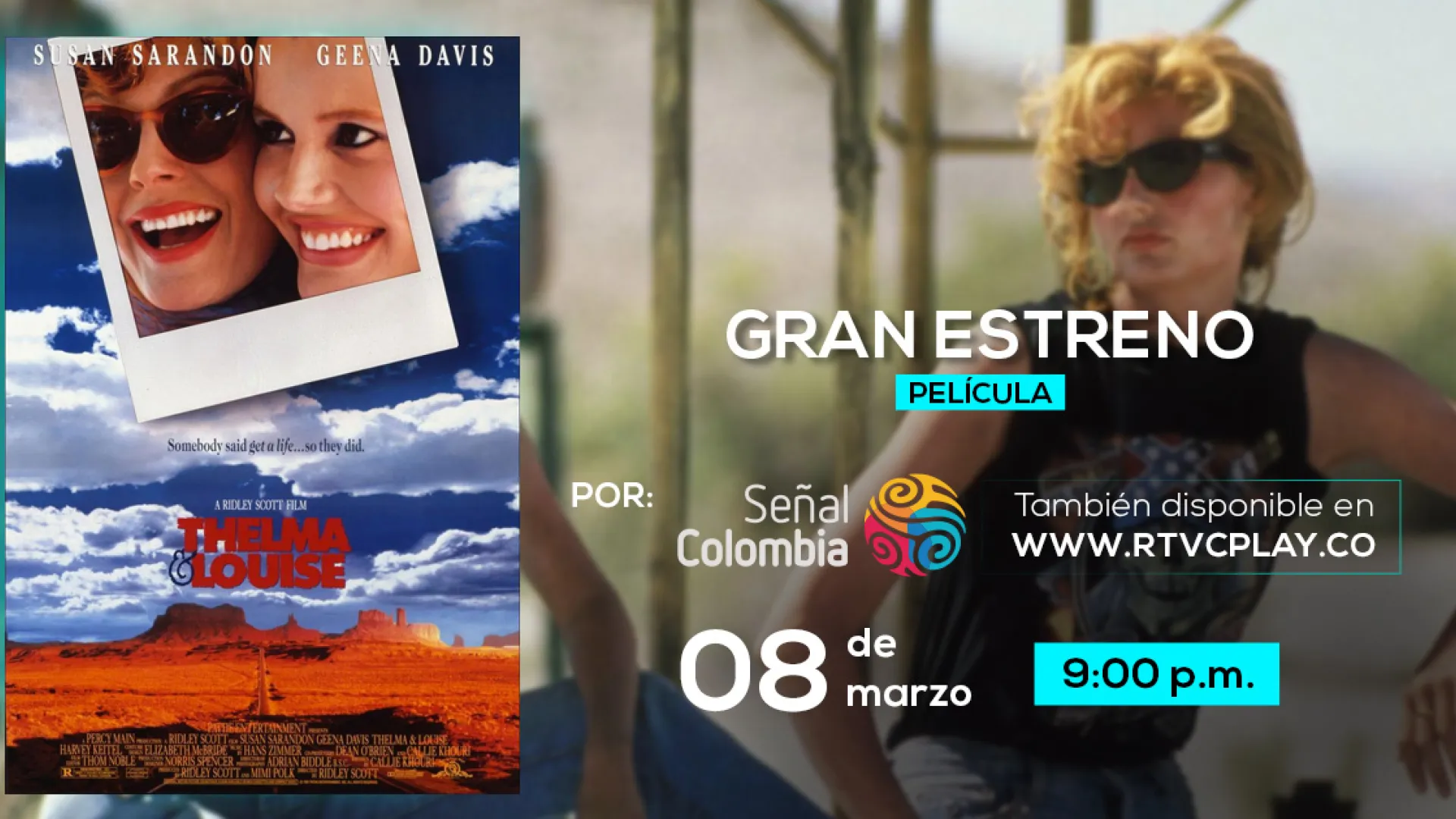 "Thelma y Louise", clásico del cine que llega a Señal Colombia