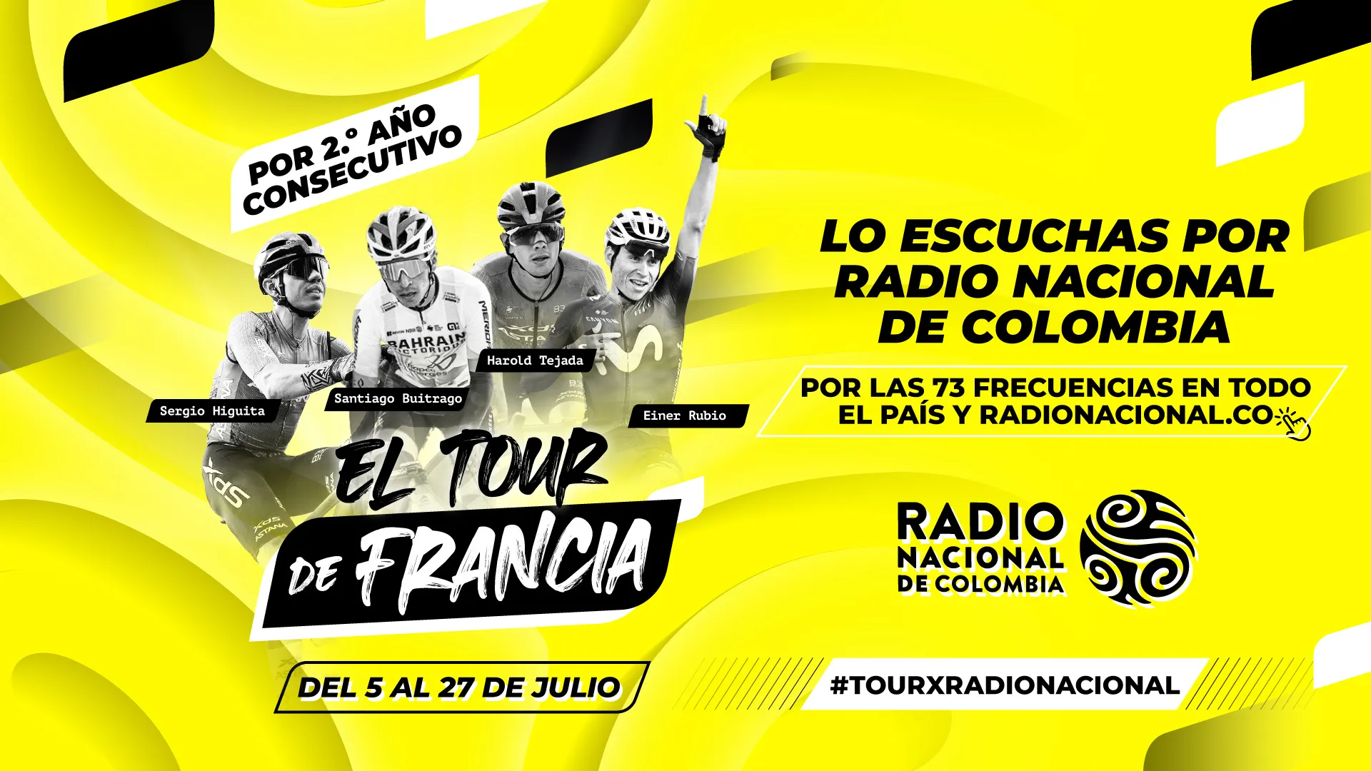 El Tour de Francia se vivió intensamente por Radio Nacional de Colombia