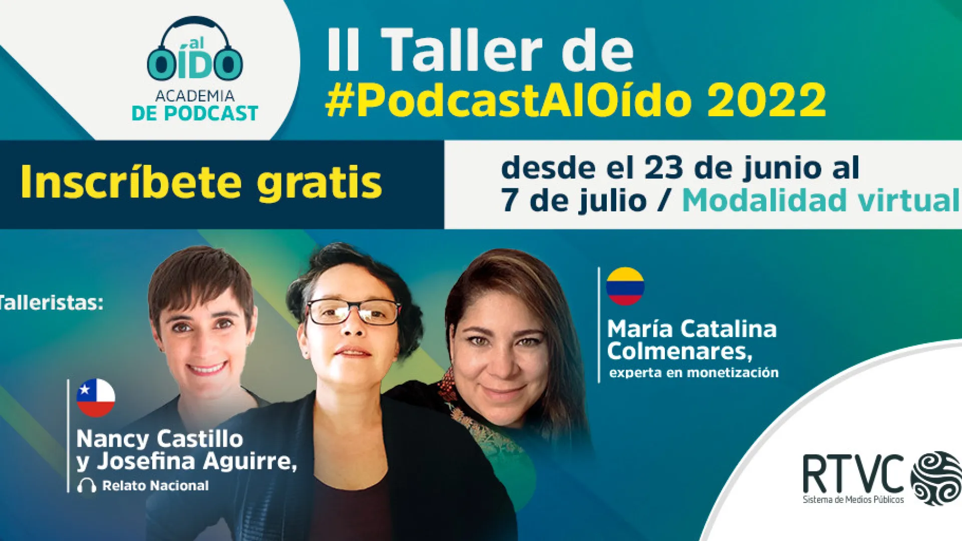 Taller de Podcast Al Oído: estas son las seis propuestas seleccionadas