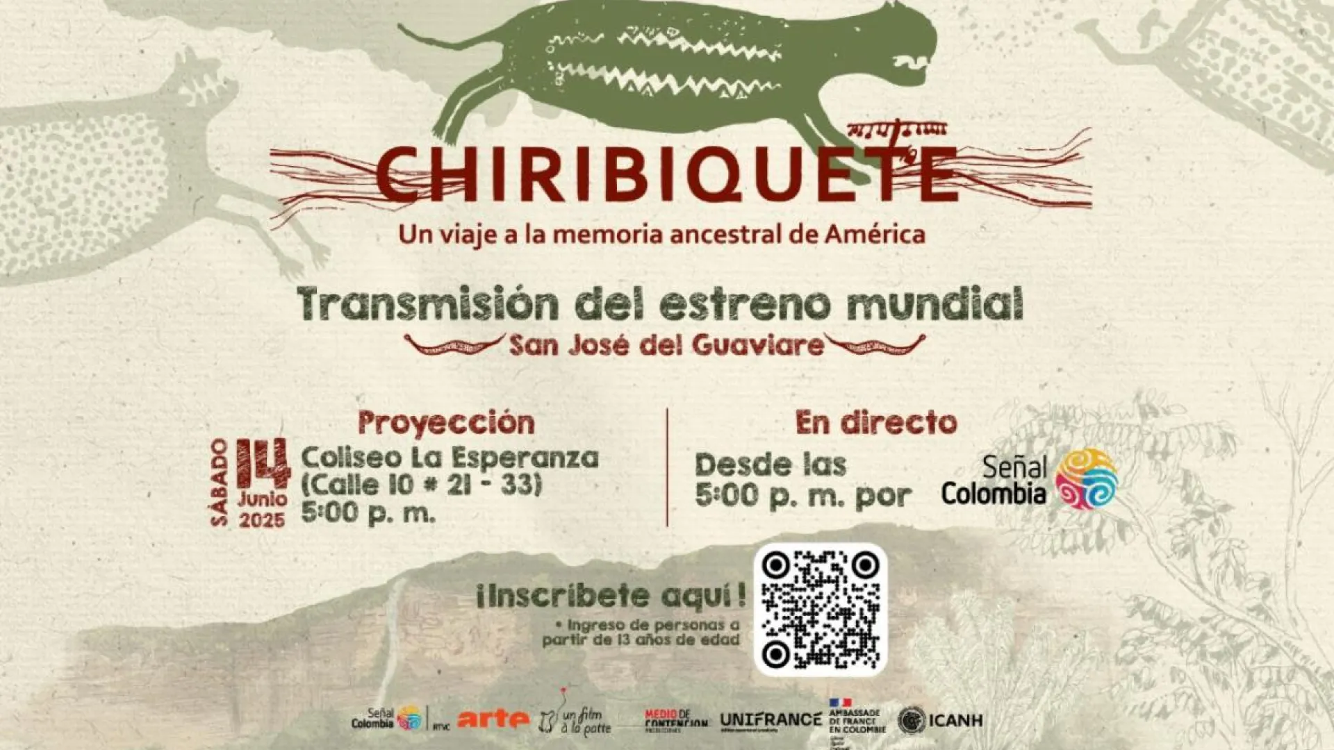 Estreno mundial desde San José del Guaviare: ‘Chiribiquete, un viaje a la memoria ancestral de América’