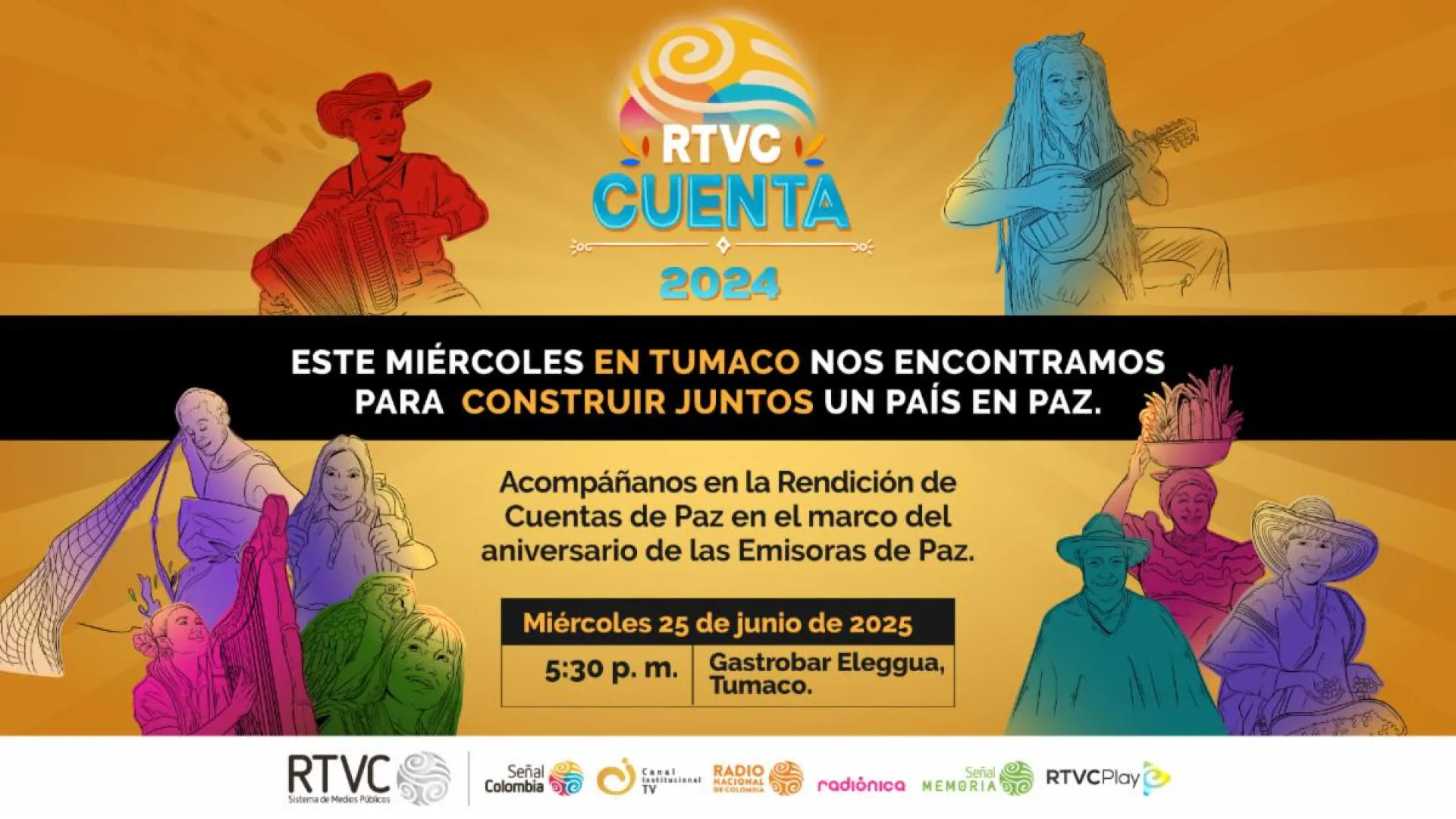 RTVC conmemora seis años de las  ﻿Emisoras de Paz con una transmisión especial desde Tumaco