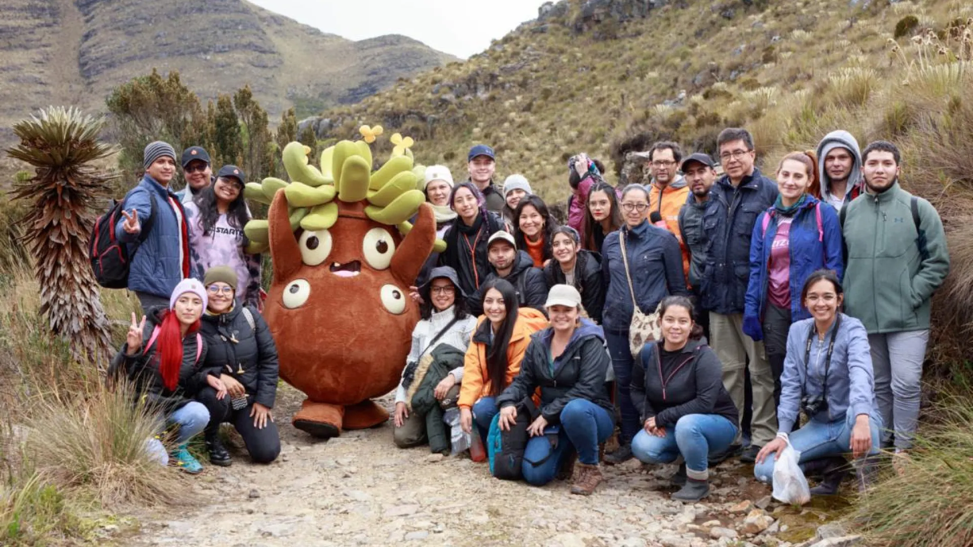 Frailejón Ernesto Pérez y estudiantes universitarios realizaron una sembratón en Boyacá