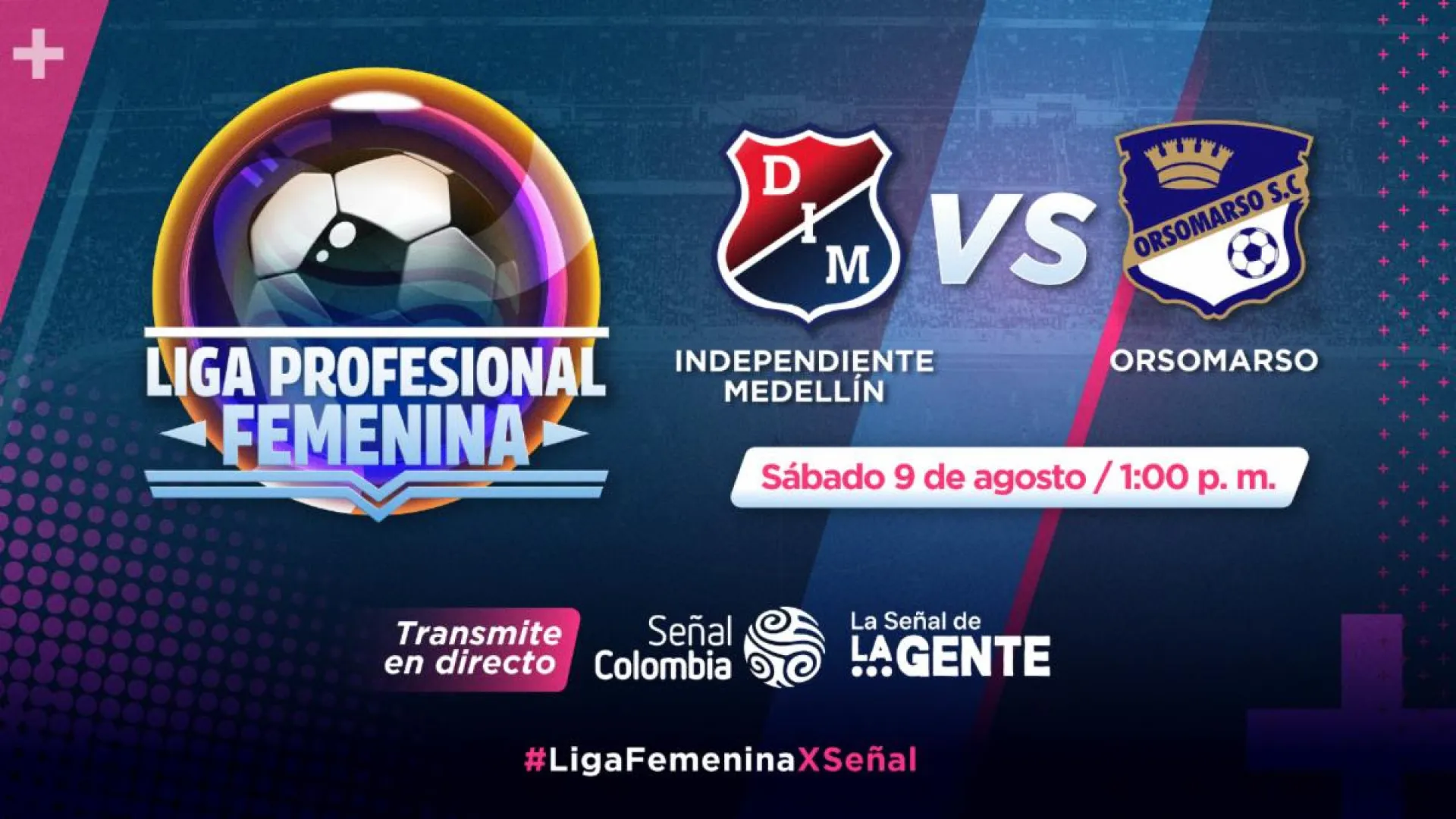 El fútbol femenino se ve por Señal Colombia ¡Medellín vs. Orsomarso!