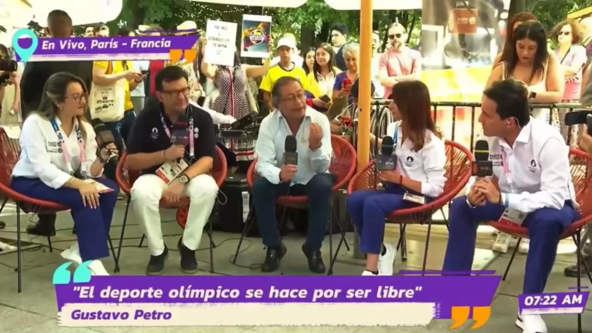 “Los medios públicos deben ser vanguardia en el mundo”: Gustavo Petro, desde la Casa Colombia en París 2024
